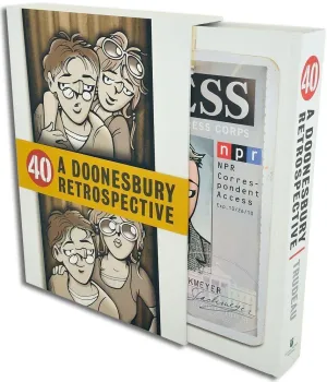 40: A Doonesbury Retrospective by G. B. Trudeau - Deluxe Hardcover