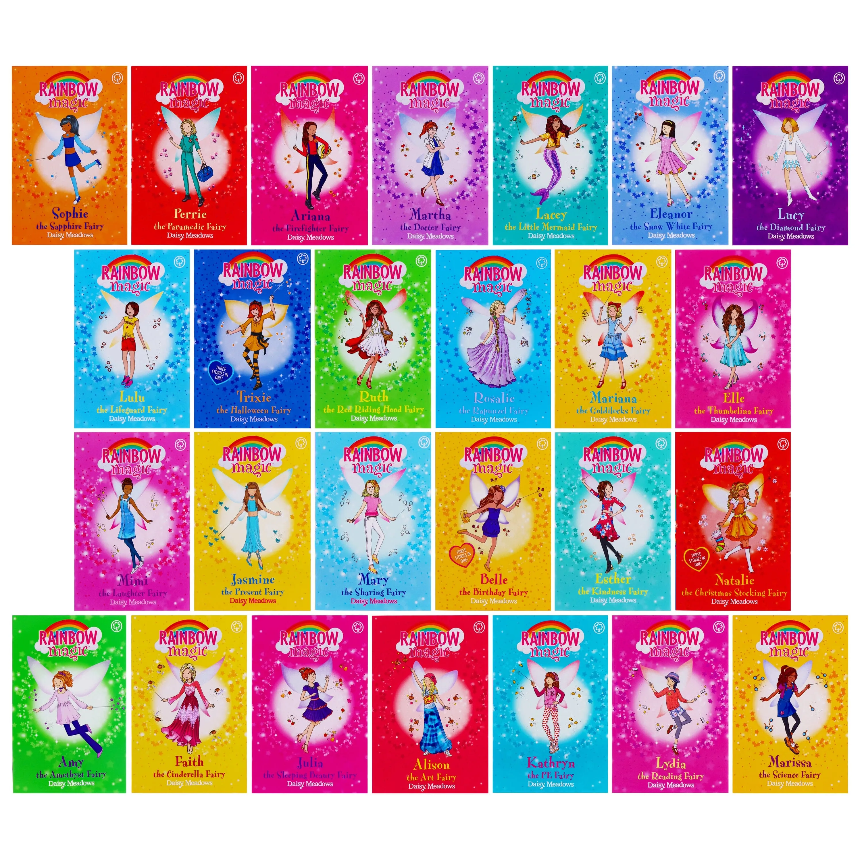 A Year of Rainbow Magic by Daisy Meadows 52 Books Boxed Set Collection - Ages 5-7 - Paperback