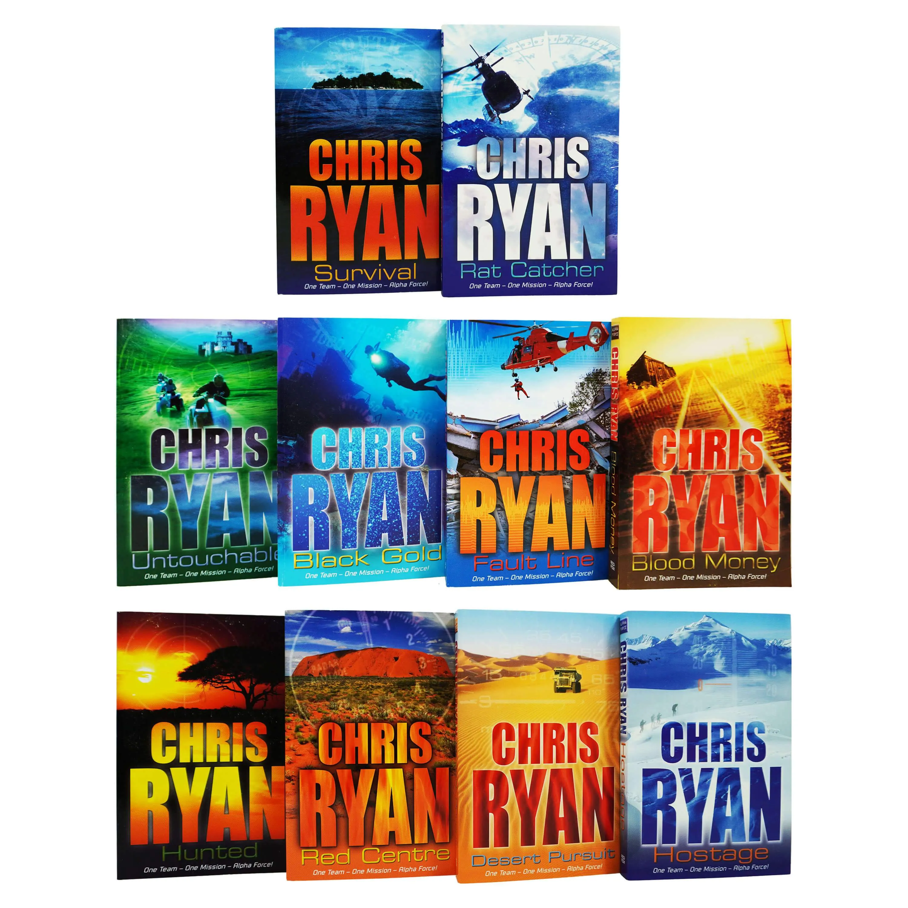 Alpha Force 10 Books Collection Set by Chris Ryan - Ages 9-14 - Paperback