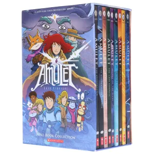 Amulet Series By Kazu Kibuishi 9 Books Collection Graphic Novel Box Set - Age 8-12 - Paperback