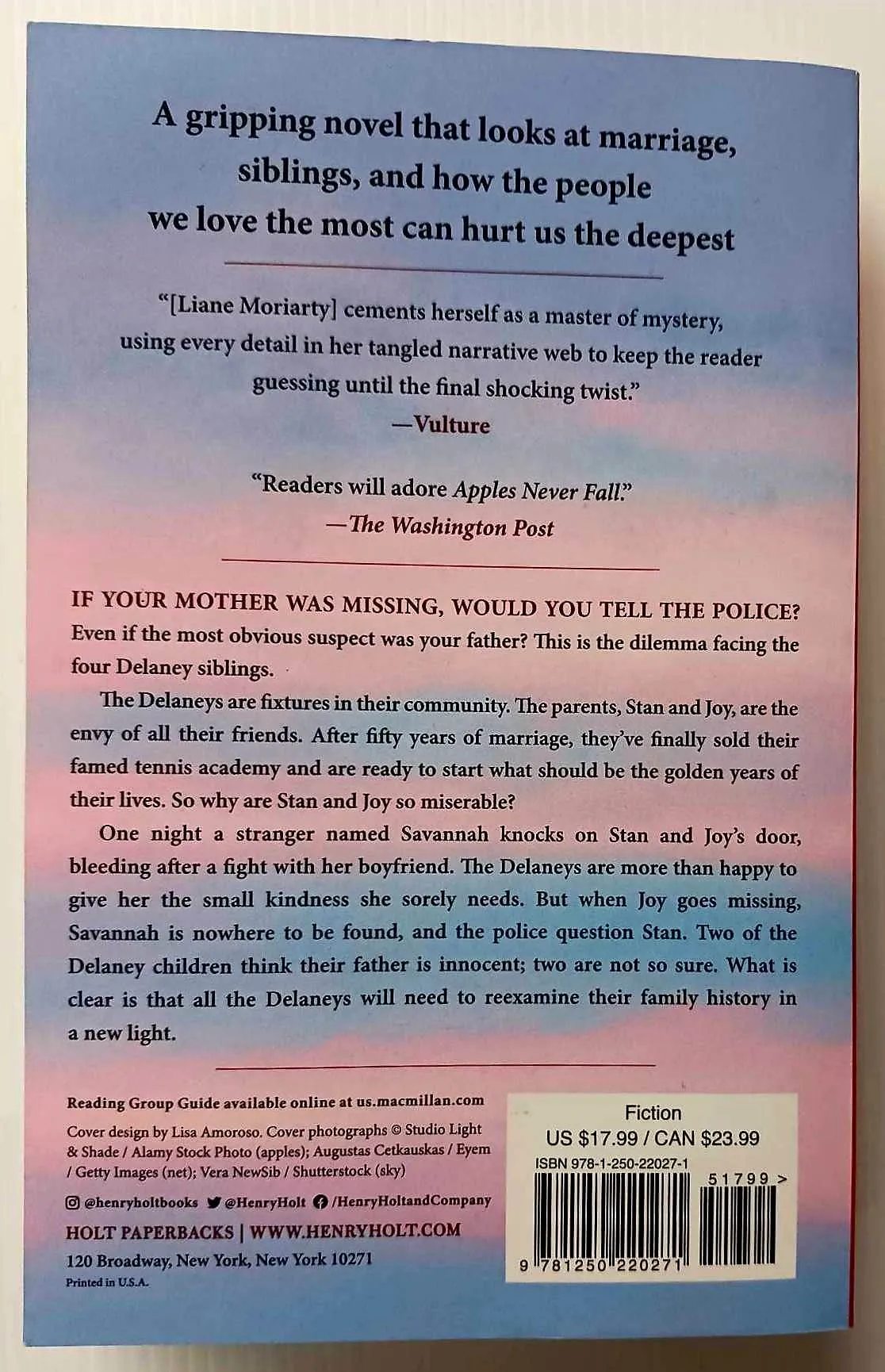 APPLES NEVER FALL - Liane Moriarty
