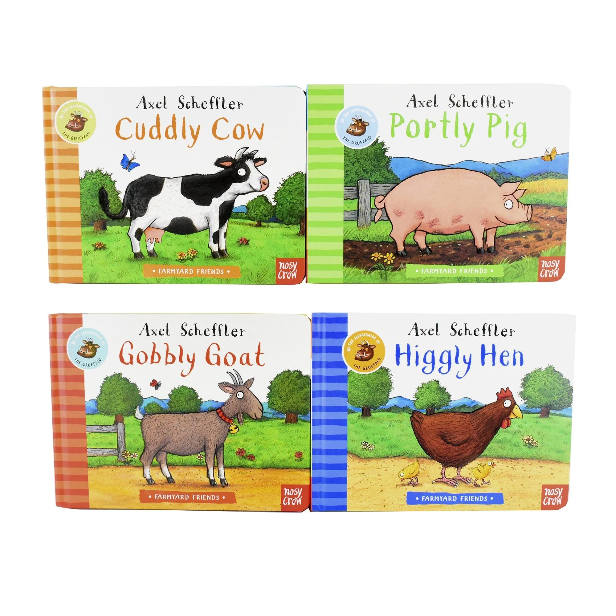 Axel Scheffler Farmyard Friends 4 Books Children Collection - Ages 0-5 - Board Books