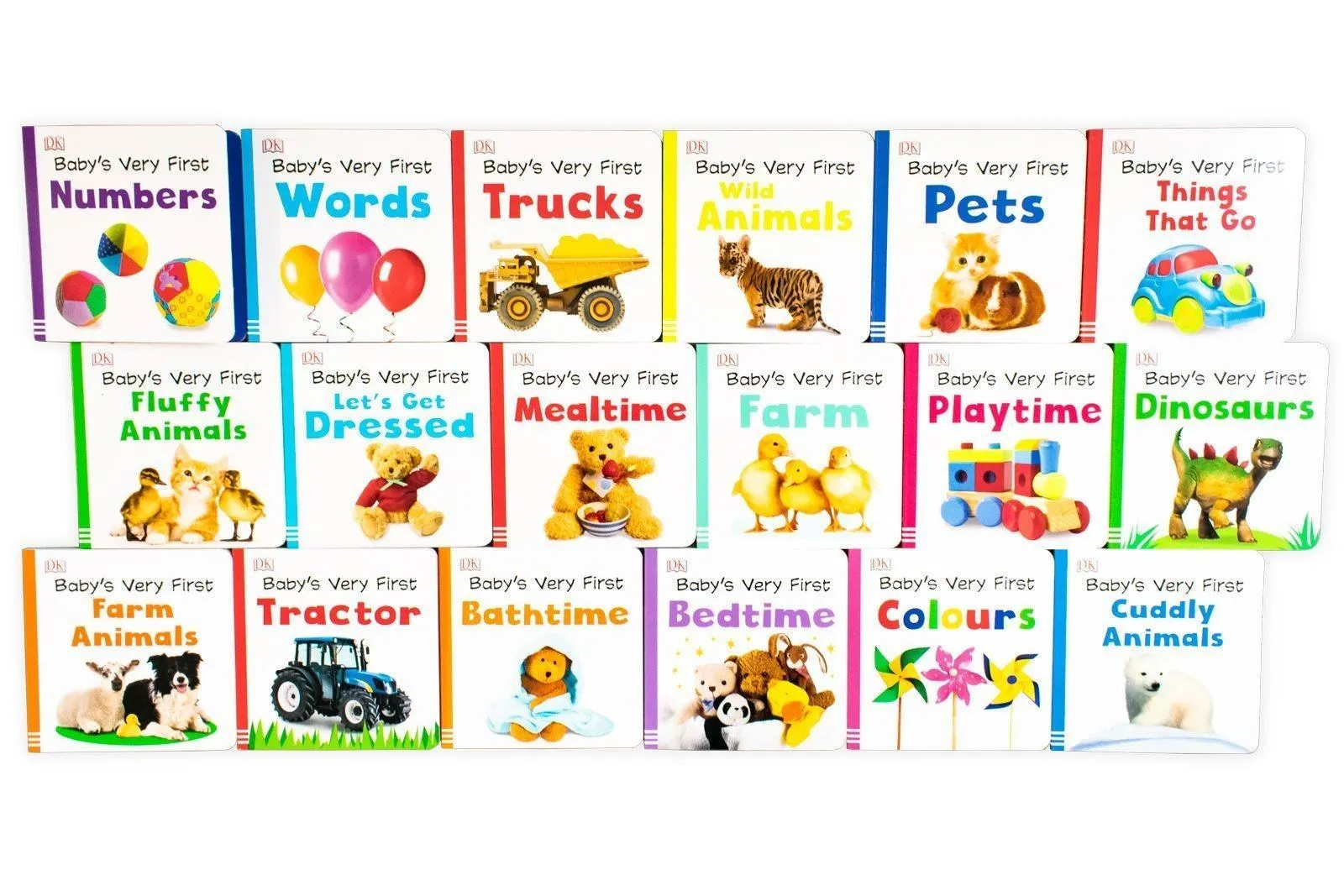 Baby's Very First Library By DK 18 Board Books Set- Ages 0-5 - Board Books