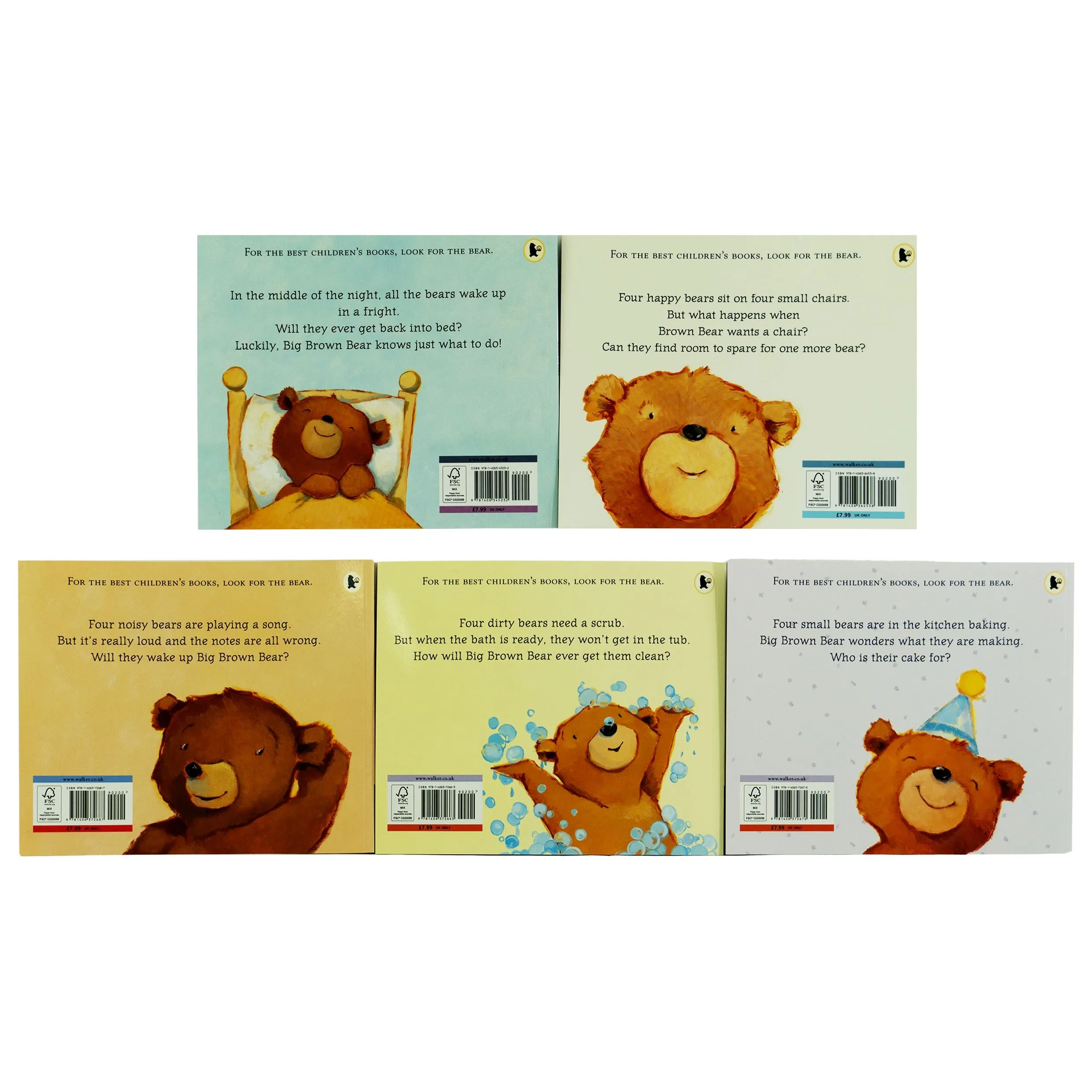 Bears by Shirley Parenteau Collection 5 Books Set - Ages 2  - Paperback