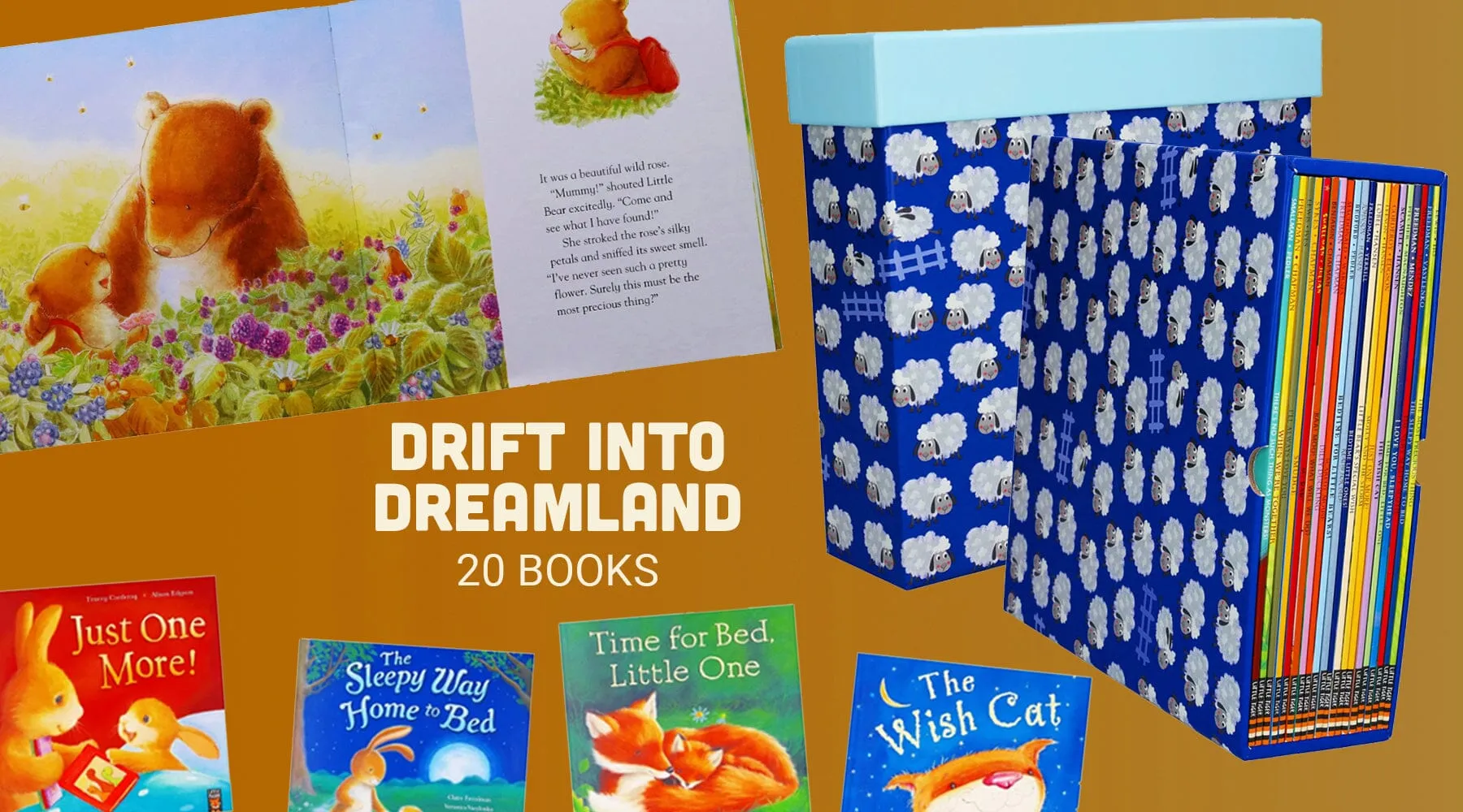 Box of Bedtime Books Collection 20 Bedtime Stories by Little Tiger