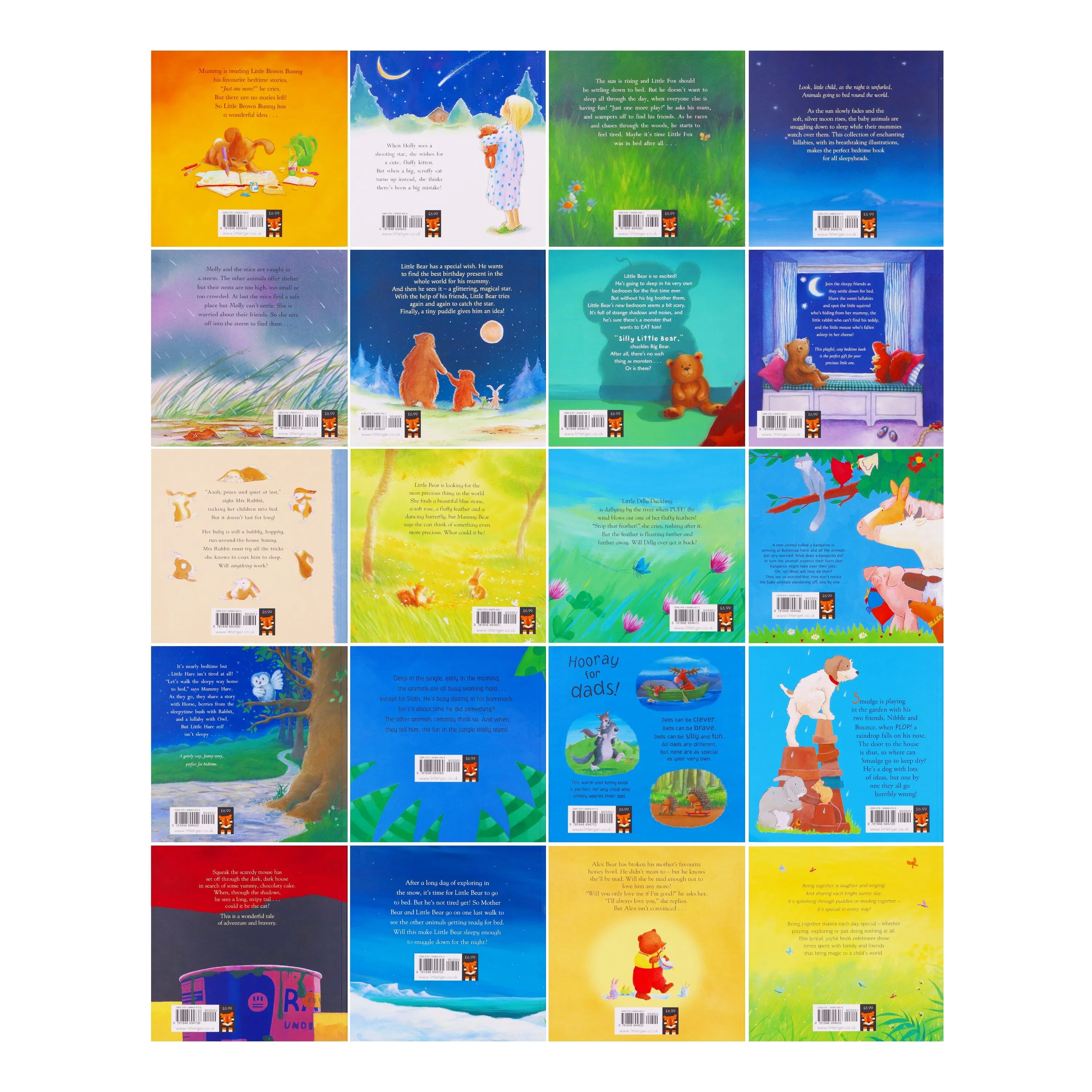 Box of Bedtime Books Collection 20 Bedtime Stories by Little Tiger