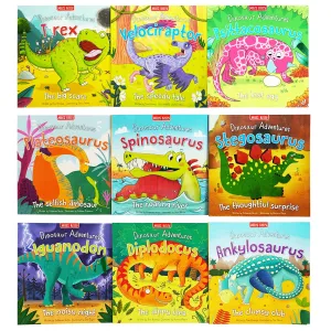 Dinosaur Adventures 9 Books Collection Set By Catherine Veitch - Ages 2  - Paperback