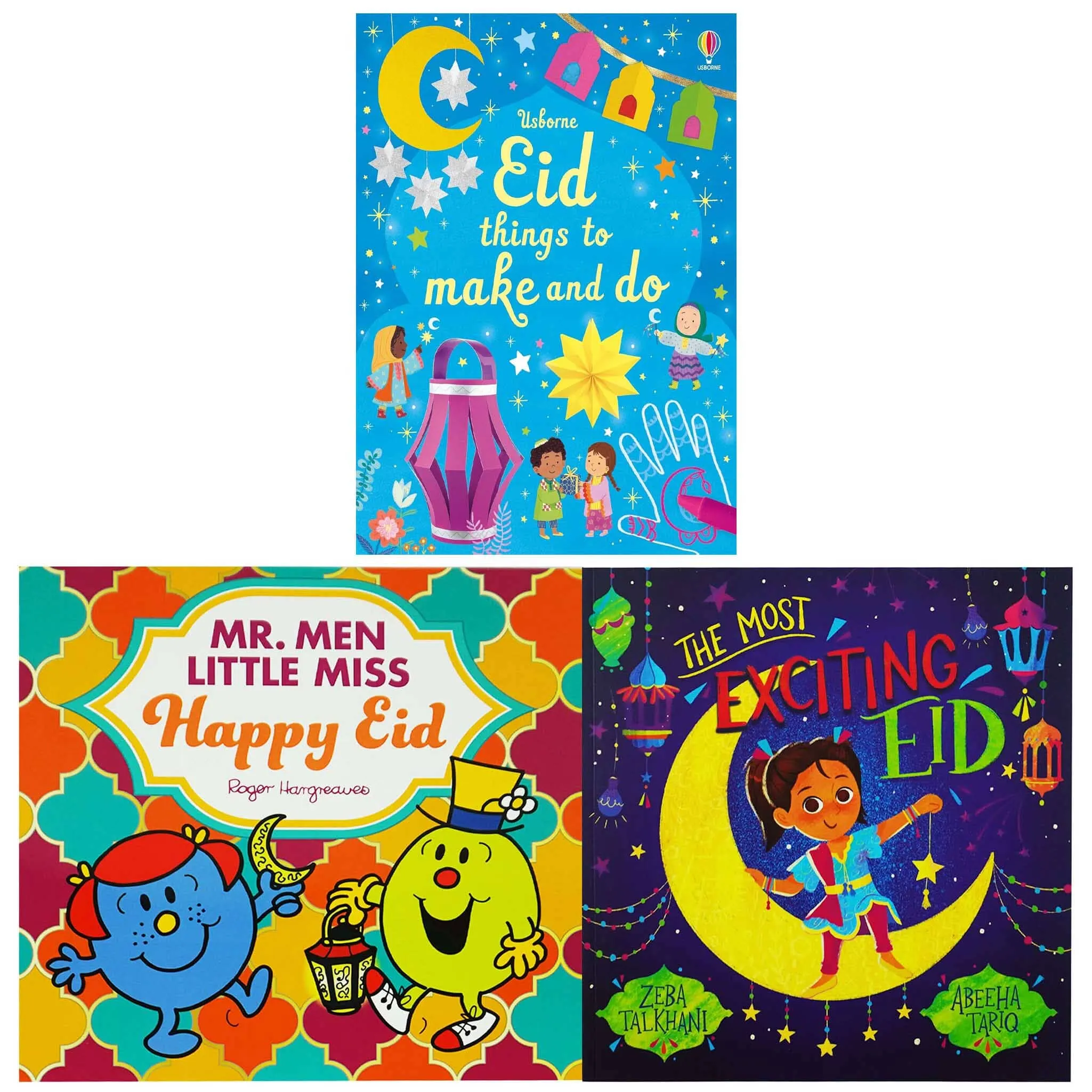 Eid Fun for Kids: Activity Stories & Stickers 3 Books Collection Set - Ages 3-7 - Paperback
