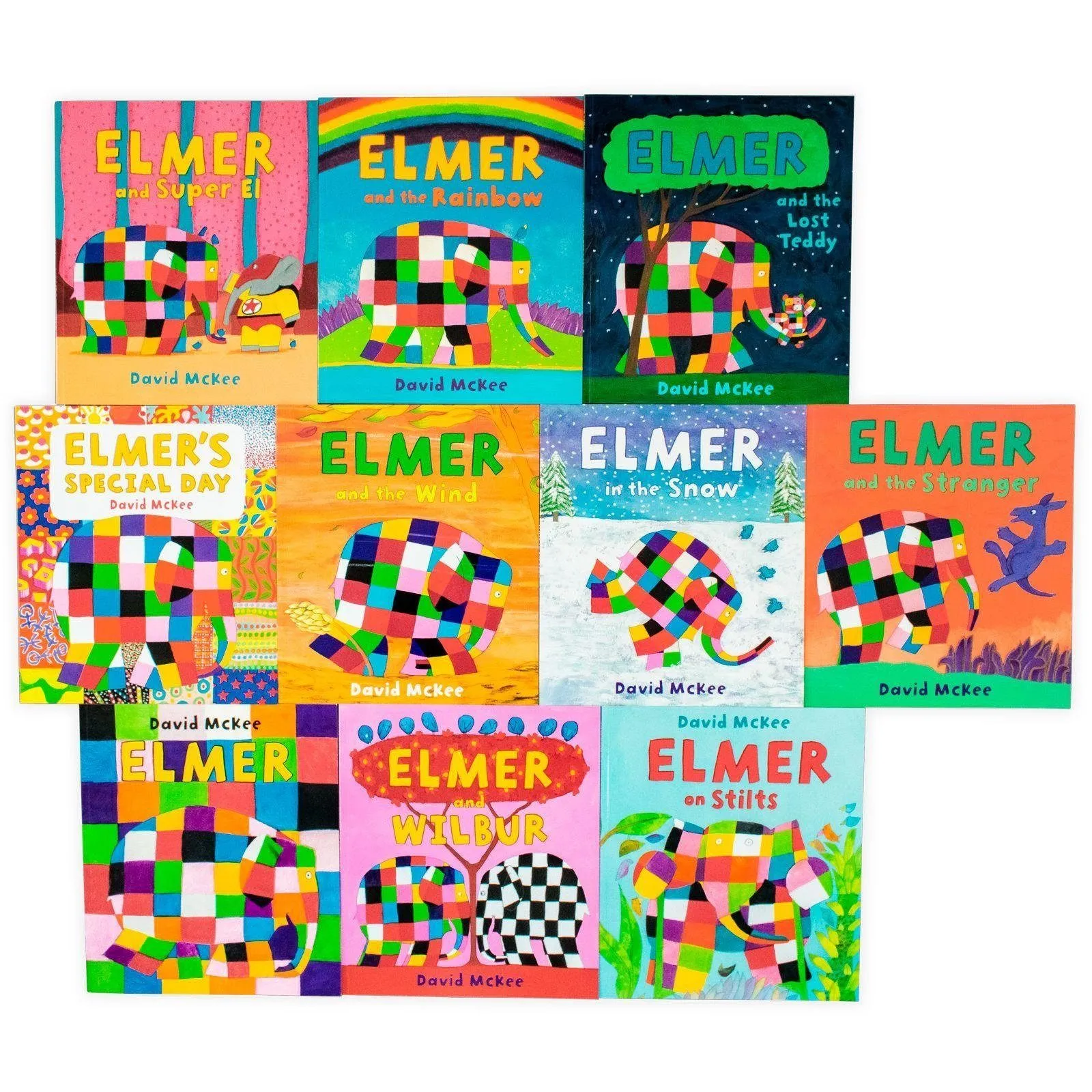 Elmer Children Picture 10 Books Collection Set By David McKee - Ages 0-5 - Paperback