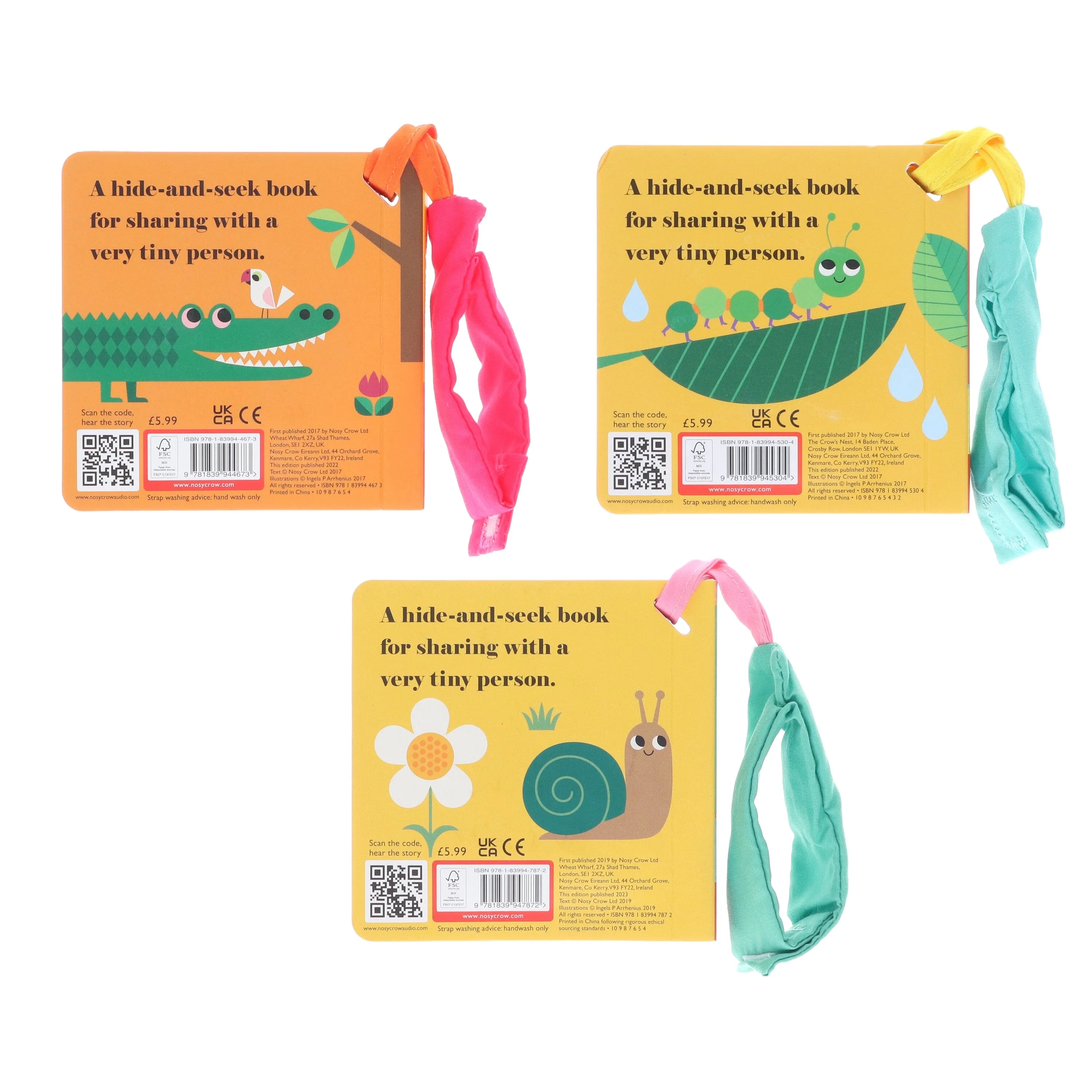 Felt Flaps and the Mirror 3 Books By Ingela P Arrhenius - Ages 0-5 - Board Books
