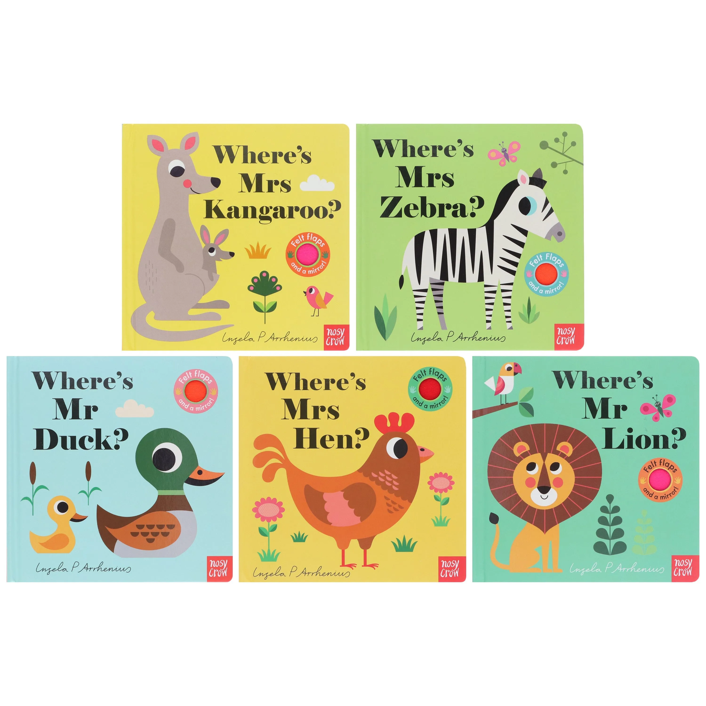 Felt Flaps: Where's Mr Series By Ingela P Arrhenius: 5 Books Collection Set - Ages 0-5 - Board Books