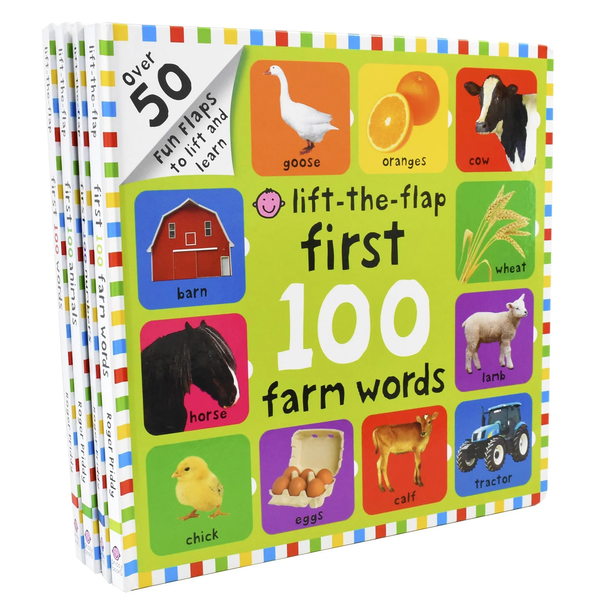 First 100 Lift The Flap Series Collection 4 Board Books Set For little learners- Ages 0-5 - Board books