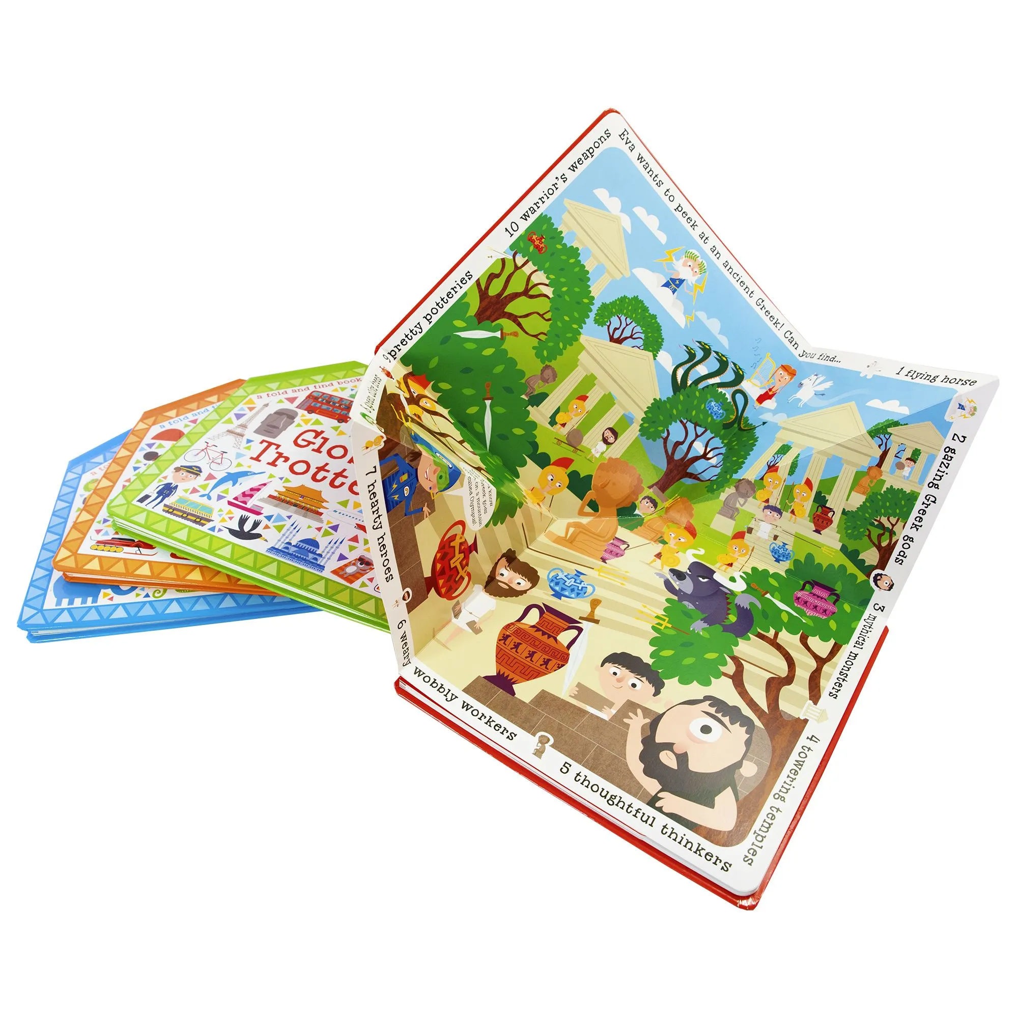Fold and Find Sports 4 Books - Ages 0-5 - Board Books By Fitzhammond