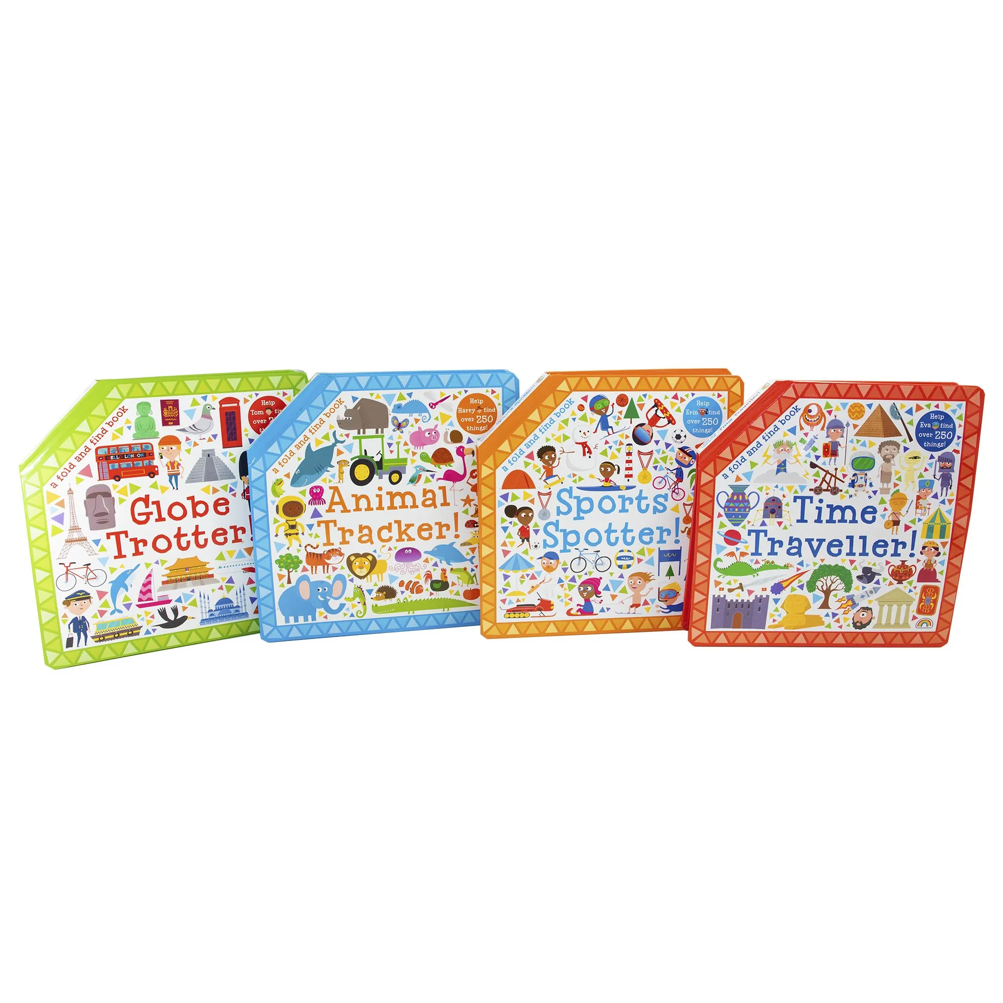 Fold and Find Sports 4 Books - Ages 0-5 - Board Books By Fitzhammond