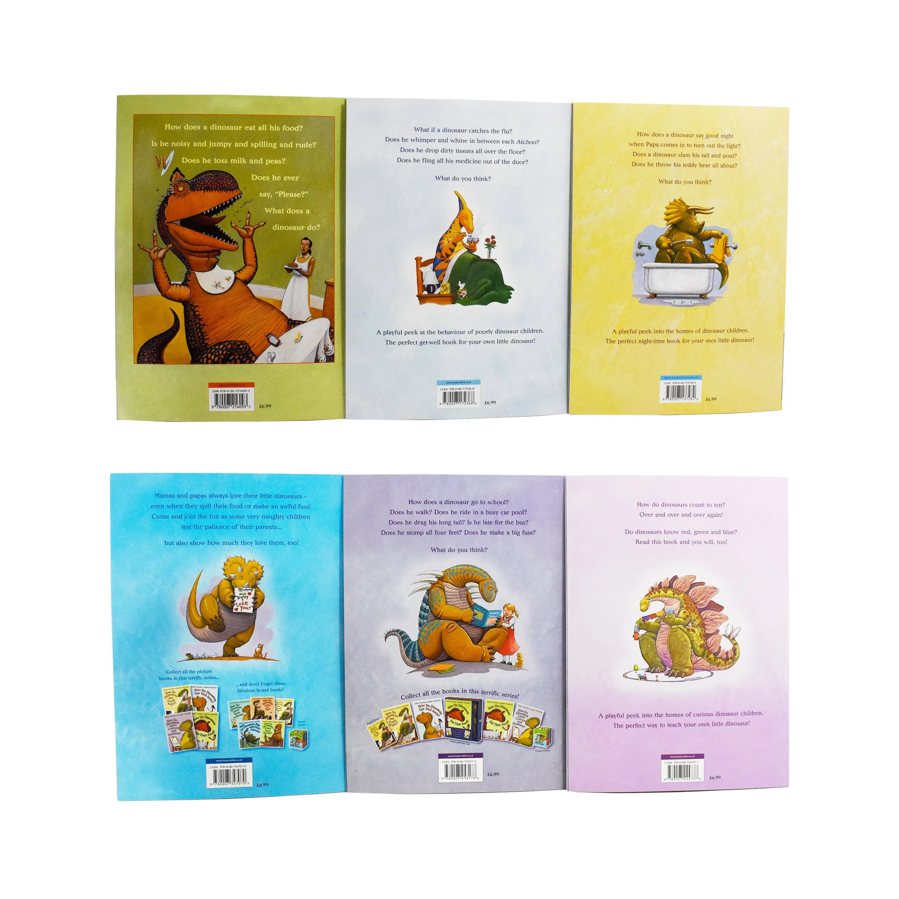 How Do Dinosaurs Learn By Jane Yolen 6 Books Collection Set - Age 0-5 - Paperback