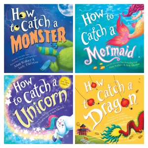 How to Catch Series By Adam Wallace 4 Books Collection Set - Ages 4-10 - Hardback