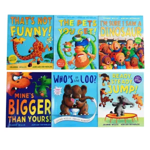 Jeanne Willis & Adrian Reynolds 6 Picture Books Collection Set - Ages 2  - Paperback