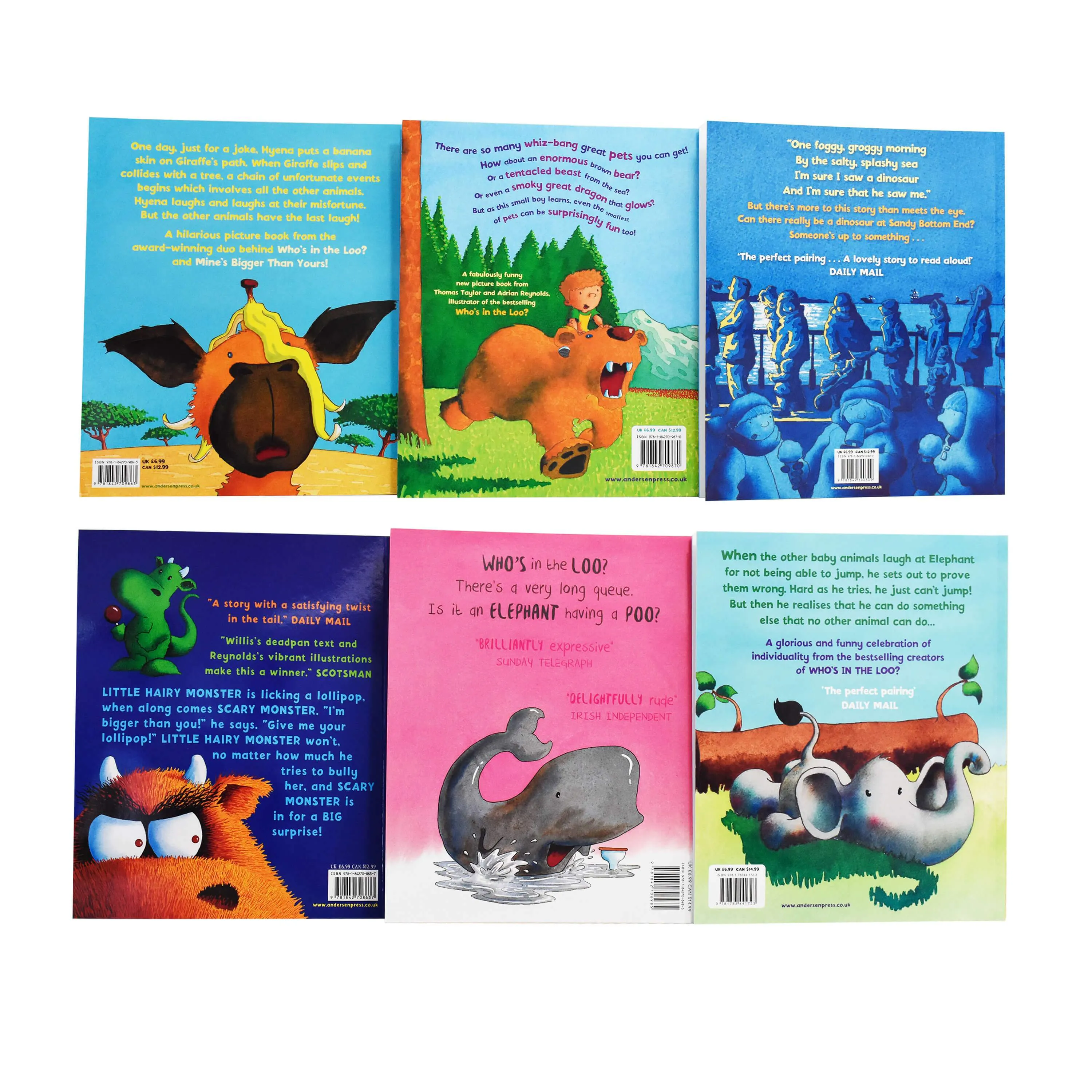 Jeanne Willis & Adrian Reynolds 6 Picture Books Collection Set - Ages 2  - Paperback