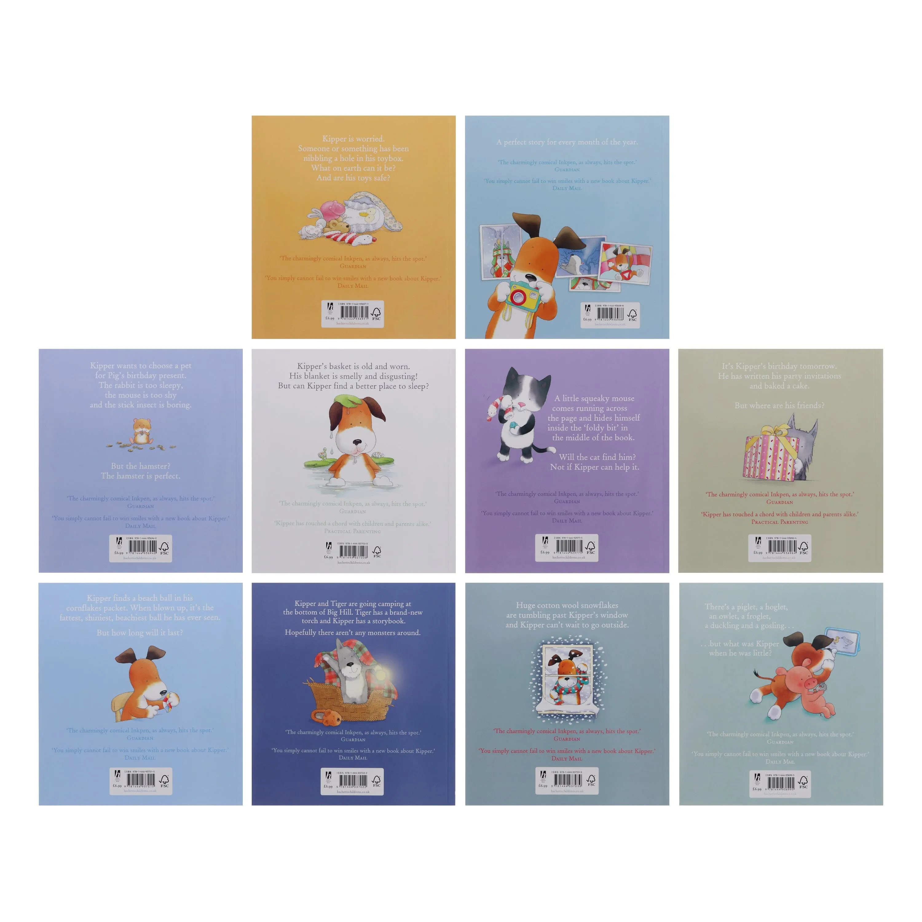 Kipper the Dog Collection 10 Books Set by Mick Inkpen - Ages 3-5 - Paperback