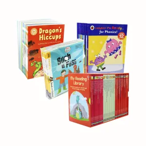 Library Boost Deal: Year 1 & 2 108 Books Collection Set - Ages 5-7 - Paperback