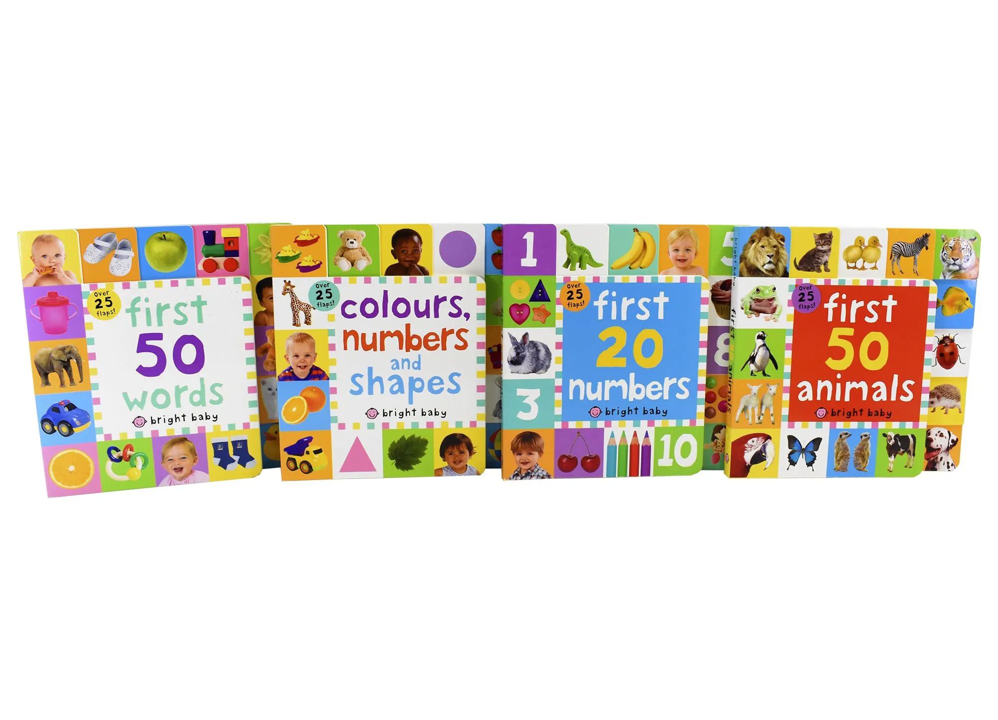 Lift the Flap Tab Books Collection 4 Books Set Preschool Skills, Early Learning