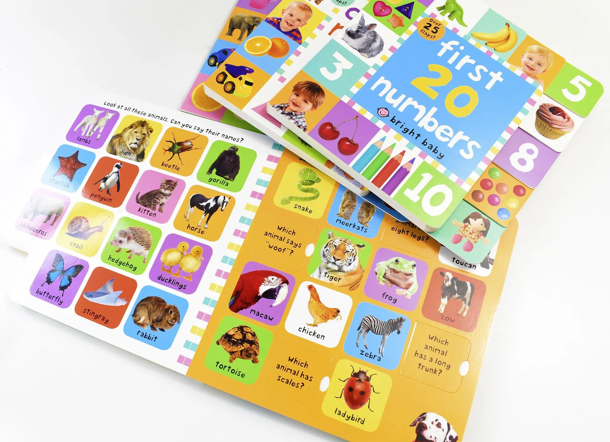 Lift the Flap Tab Books Collection 4 Books Set Preschool Skills, Early Learning