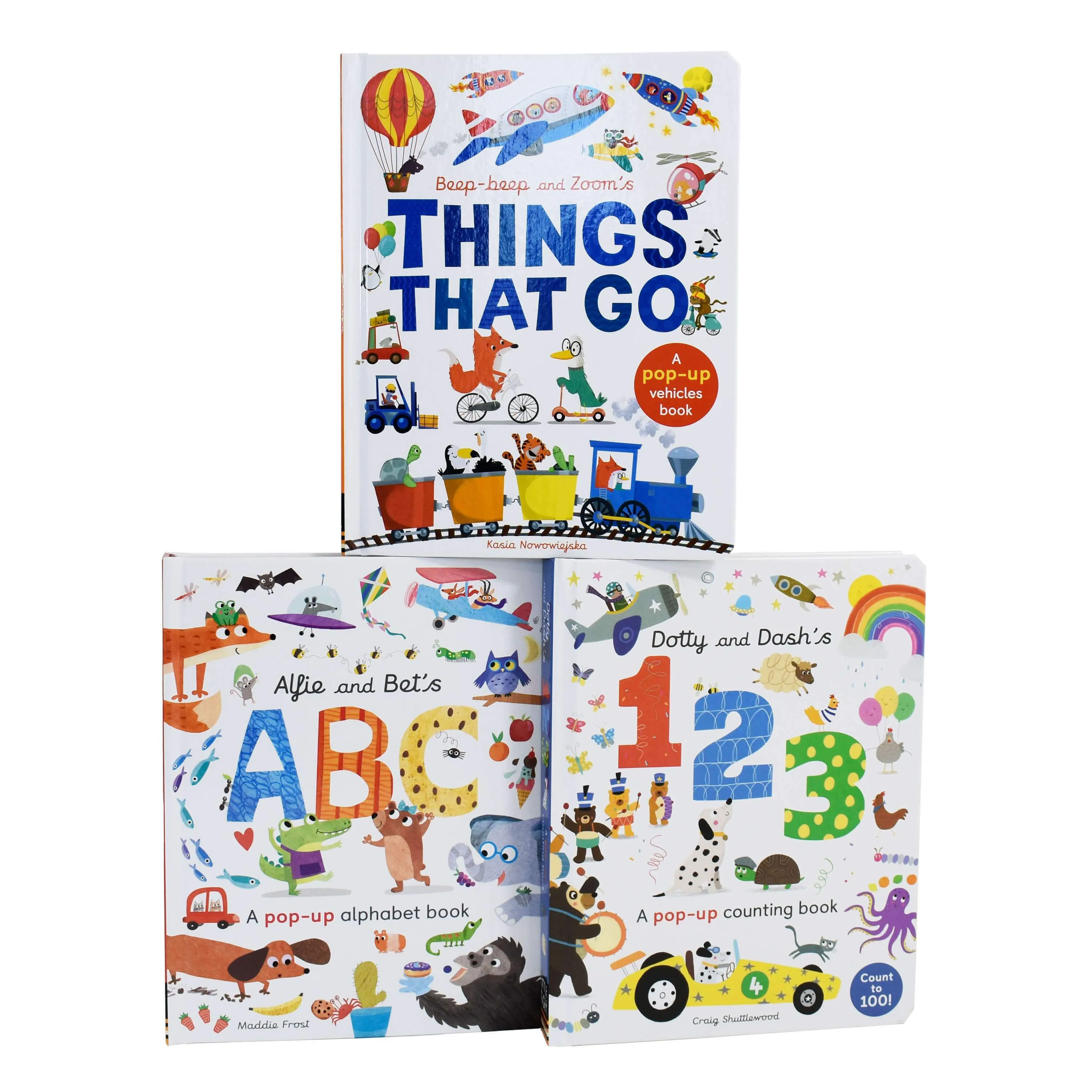Little Learners Pop Up Collection 3 Books Box Set By Little Tigers - Ages 0-5 - Board Books