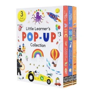 Little Learners Pop Up Collection 3 Books Box Set By Little Tigers - Ages 0-5 - Board Books