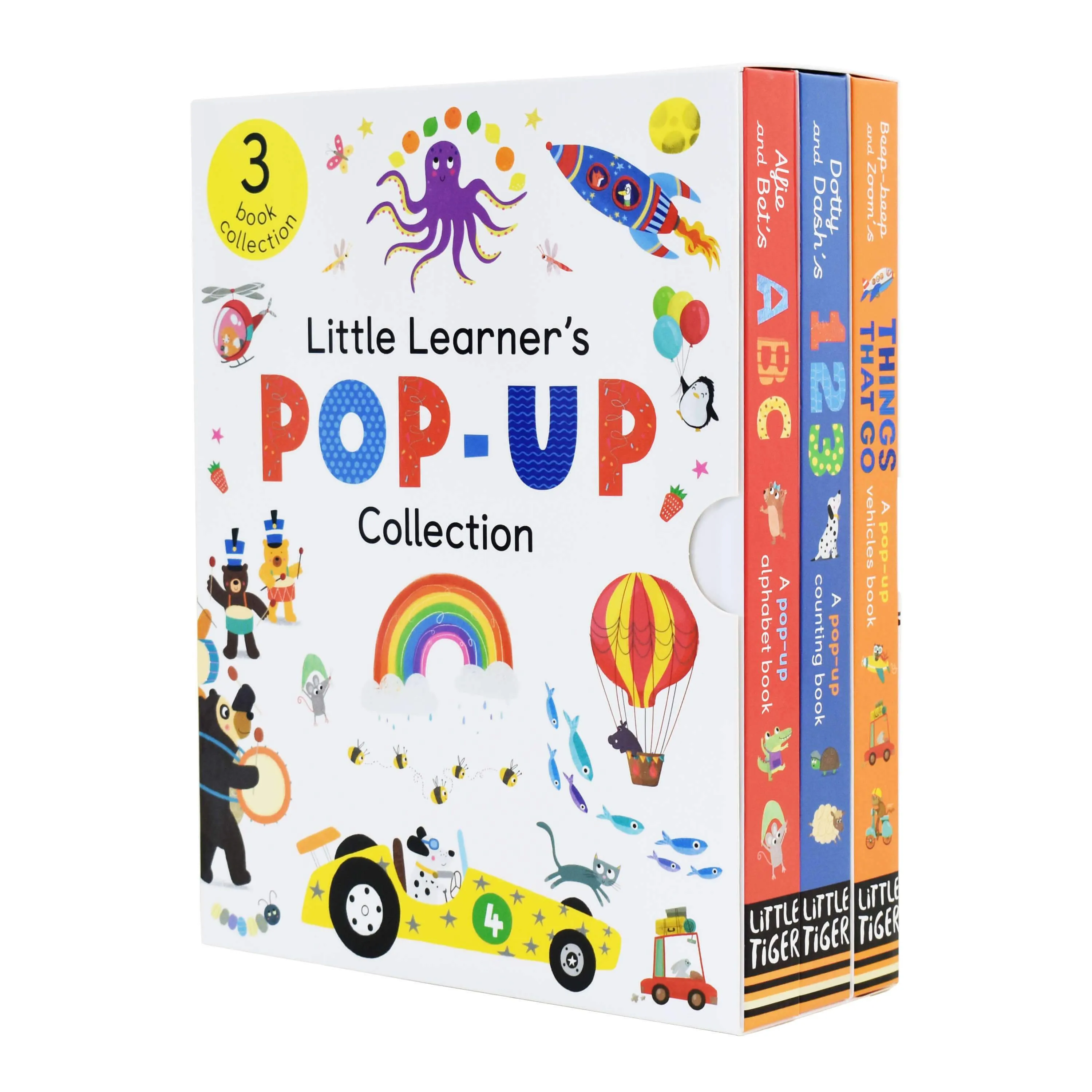 Little Learners Pop Up Collection 3 Books Box Set By Little Tigers - Ages 0-5 - Board Books
