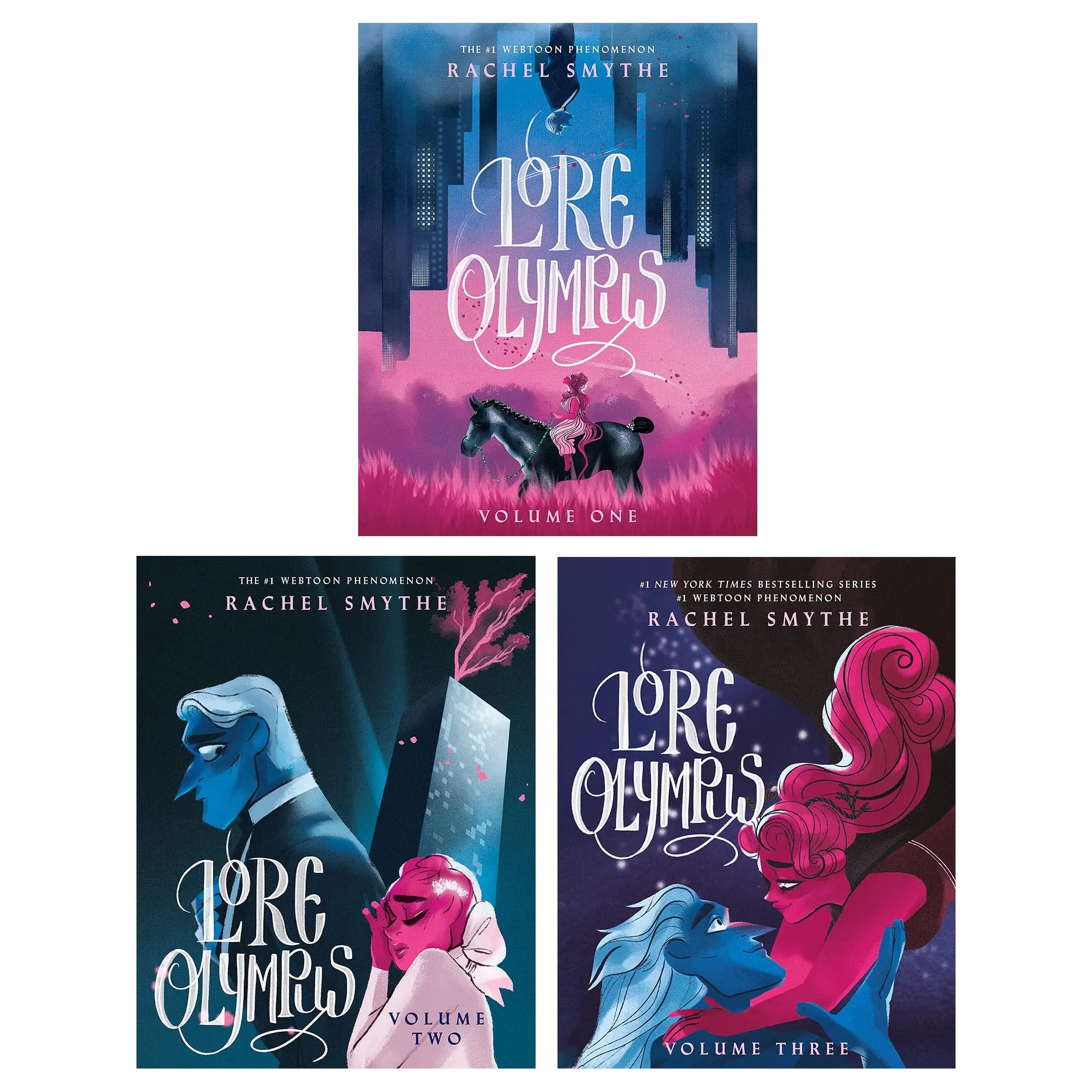 Lore Olympus by Rachel Smythe Volume 1, 2 & 3 Collection Set - Ages 15  - Hardback