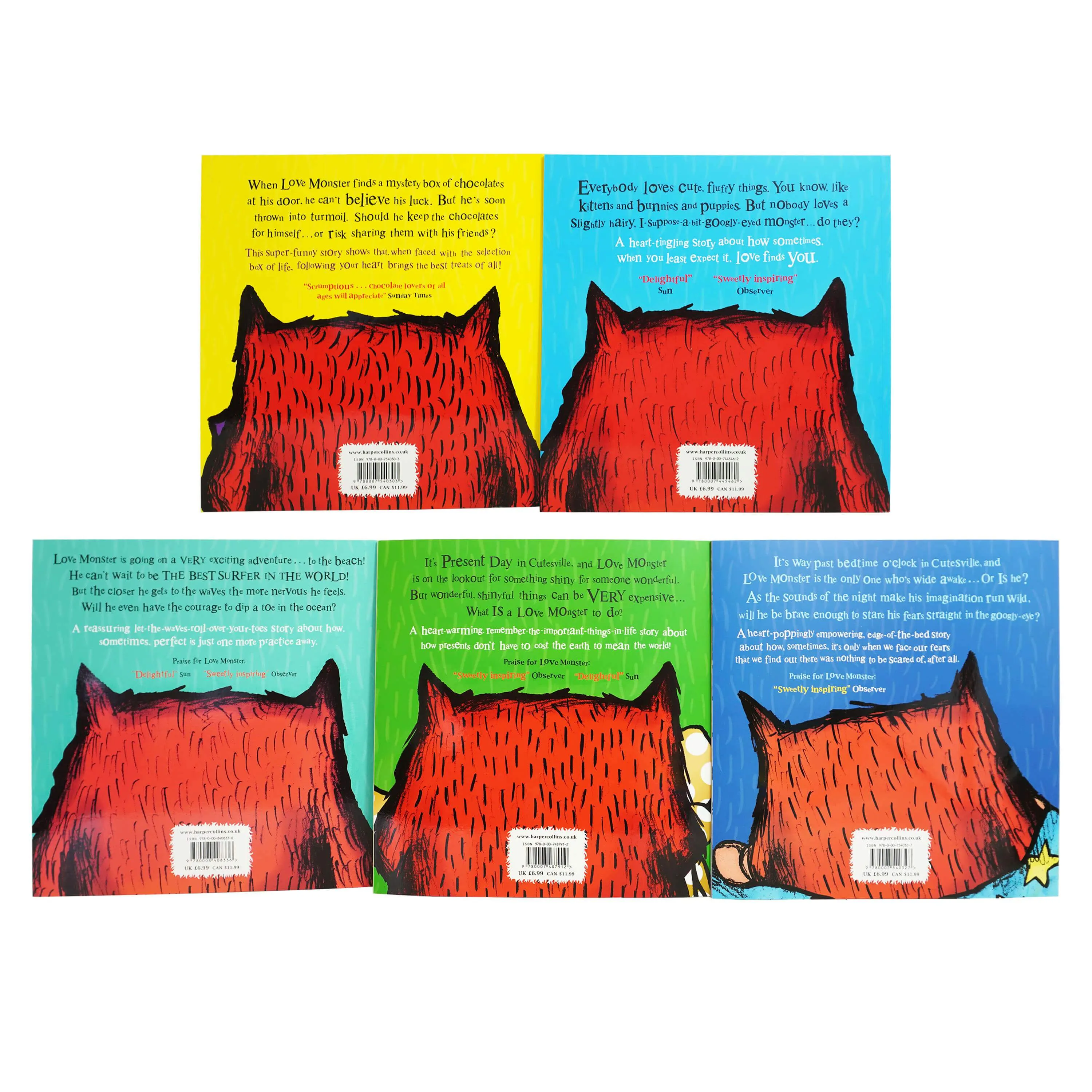 Love Monster Series By Rachel Bright 5 Books Collection Set - Ages 3  - Paperback