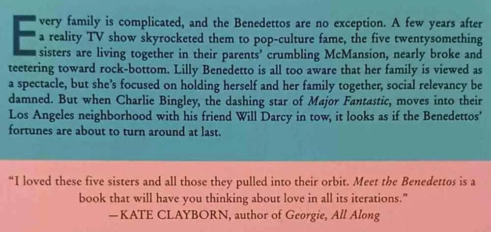 MEET THE BENEDETTOS - Katie Cotugno