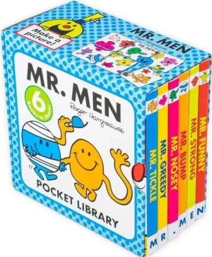 Mr Men 6 Books Pocket Library - Ages 0-5 - Board Books - Roger Hargreaves