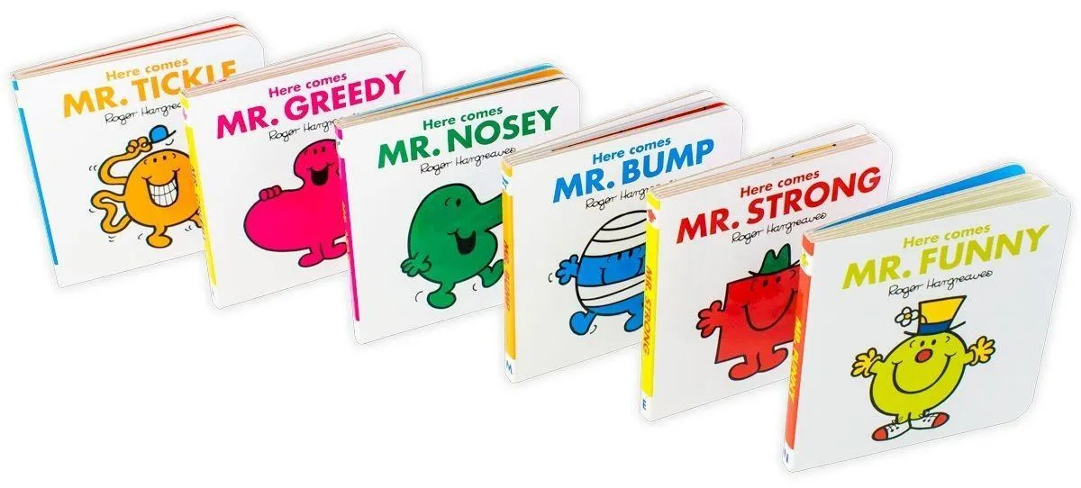 Mr Men 6 Books Pocket Library - Ages 0-5 - Board Books - Roger Hargreaves