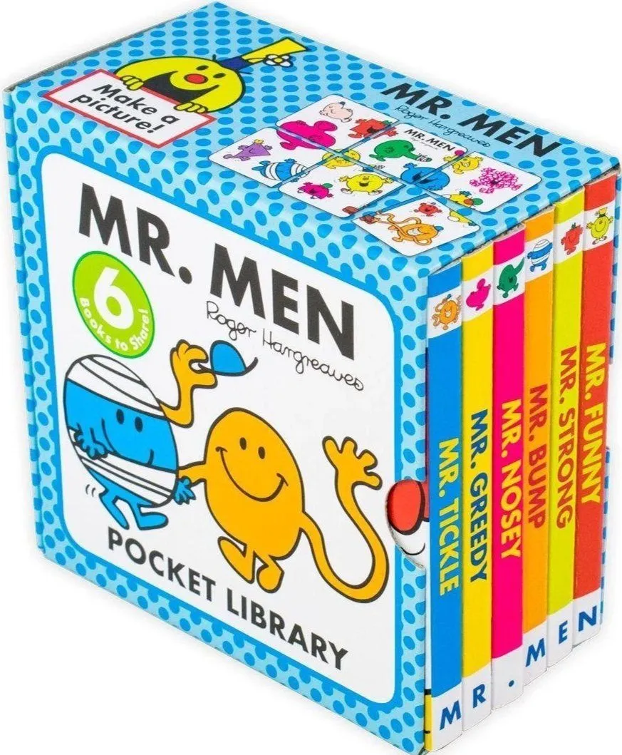 Mr Men 6 Books Pocket Library - Ages 0-5 - Board Books - Roger Hargreaves