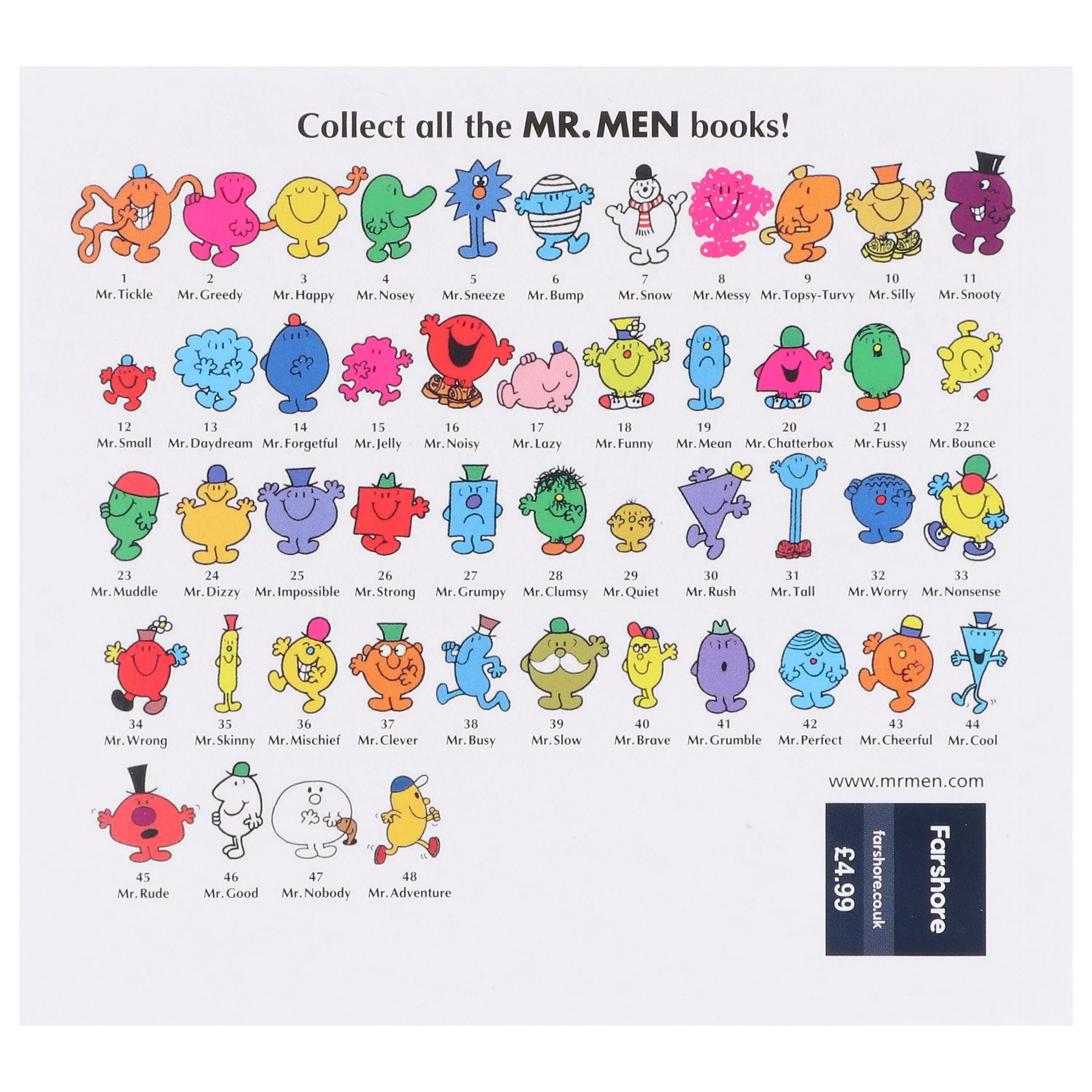 Mr Men My Complete Collection 48 Books Set By Roger Hargreaves - Ages 5-7 - Paperback