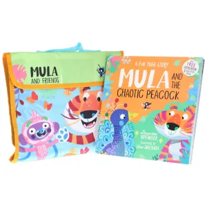 Mula and the Fly Animal 5 Picture Books Collection Set & Mula and Friends Children Hand Bag in Green & Blue Colour - Ages 3-6 - Paperback