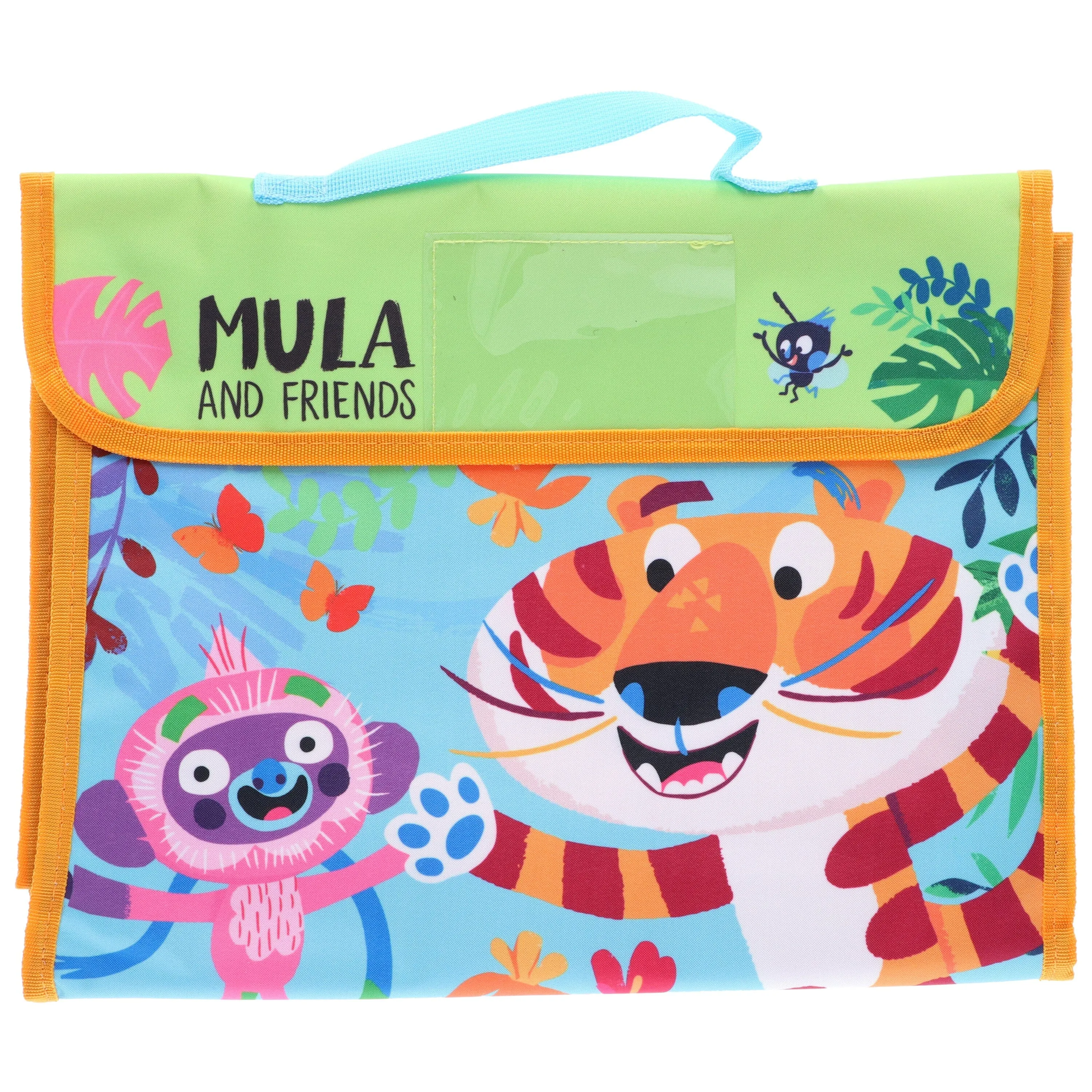 Mula and the Fly Animal 5 Picture Books Collection Set & Mula and Friends Children Hand Bag in Green & Blue Colour - Ages 3-6 - Paperback