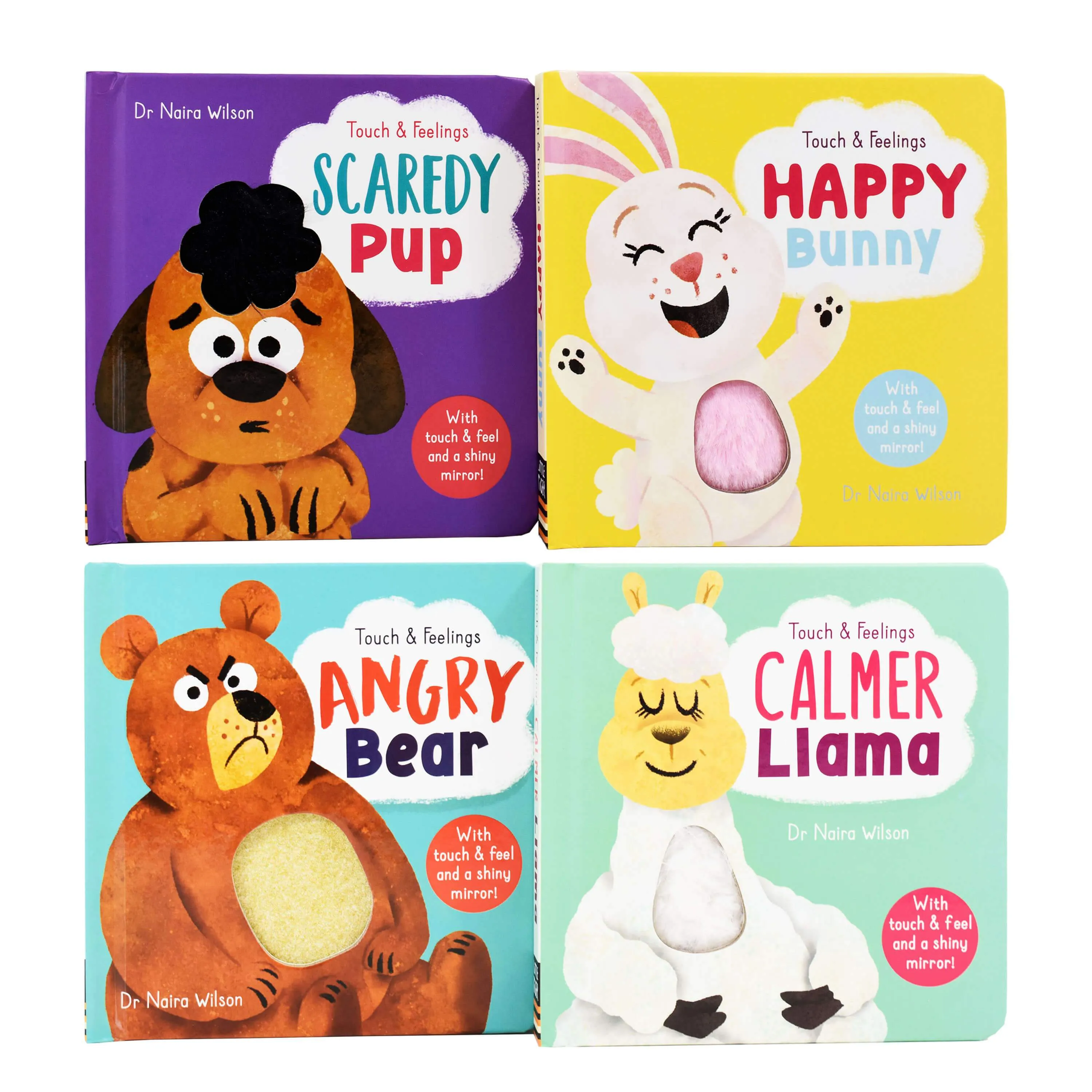 My First Behaviours Touch & Feelings 4 Books Gift Box Set By Naira Wilson - Ages 0-5 - Board Book