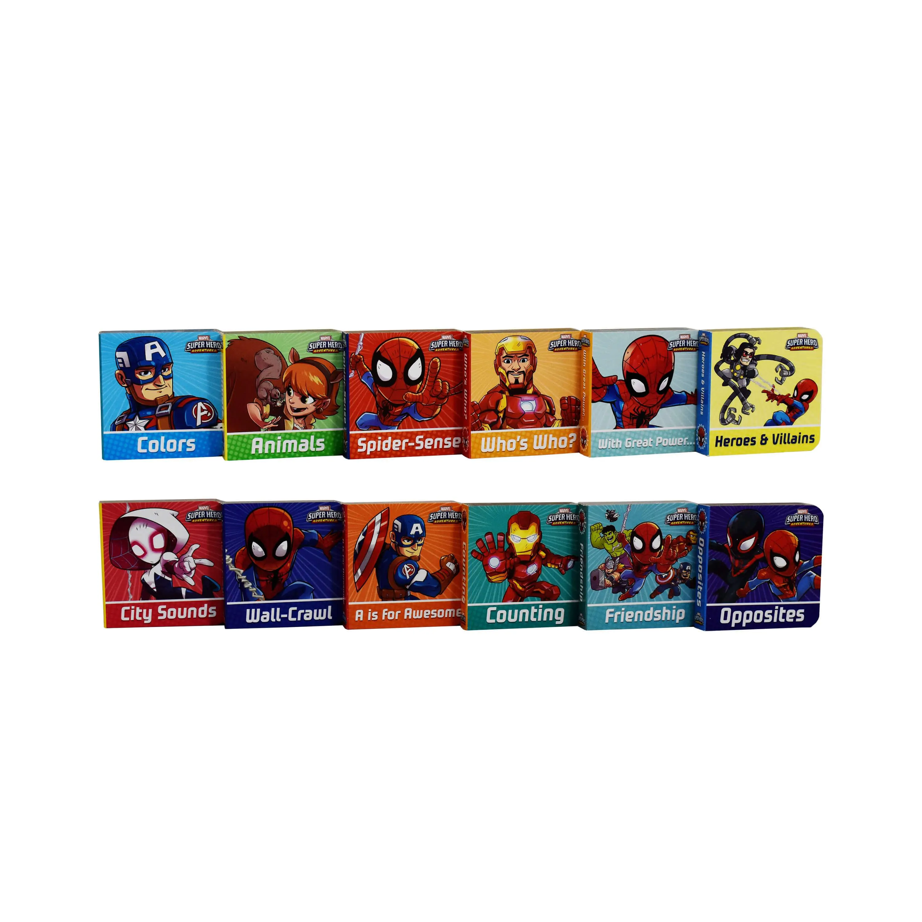My First Library Spiderman Super Hero Adventures 12 Books By Marvel - Age 0-5 - Board Book