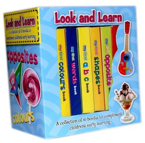 My First Look and Learn 6 Board Books Collection Set - Age 0-5 - Board Books