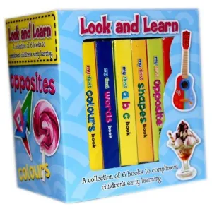My First Look and Learn 6 Board Books Collection Set - Age 0-5 - Board Books