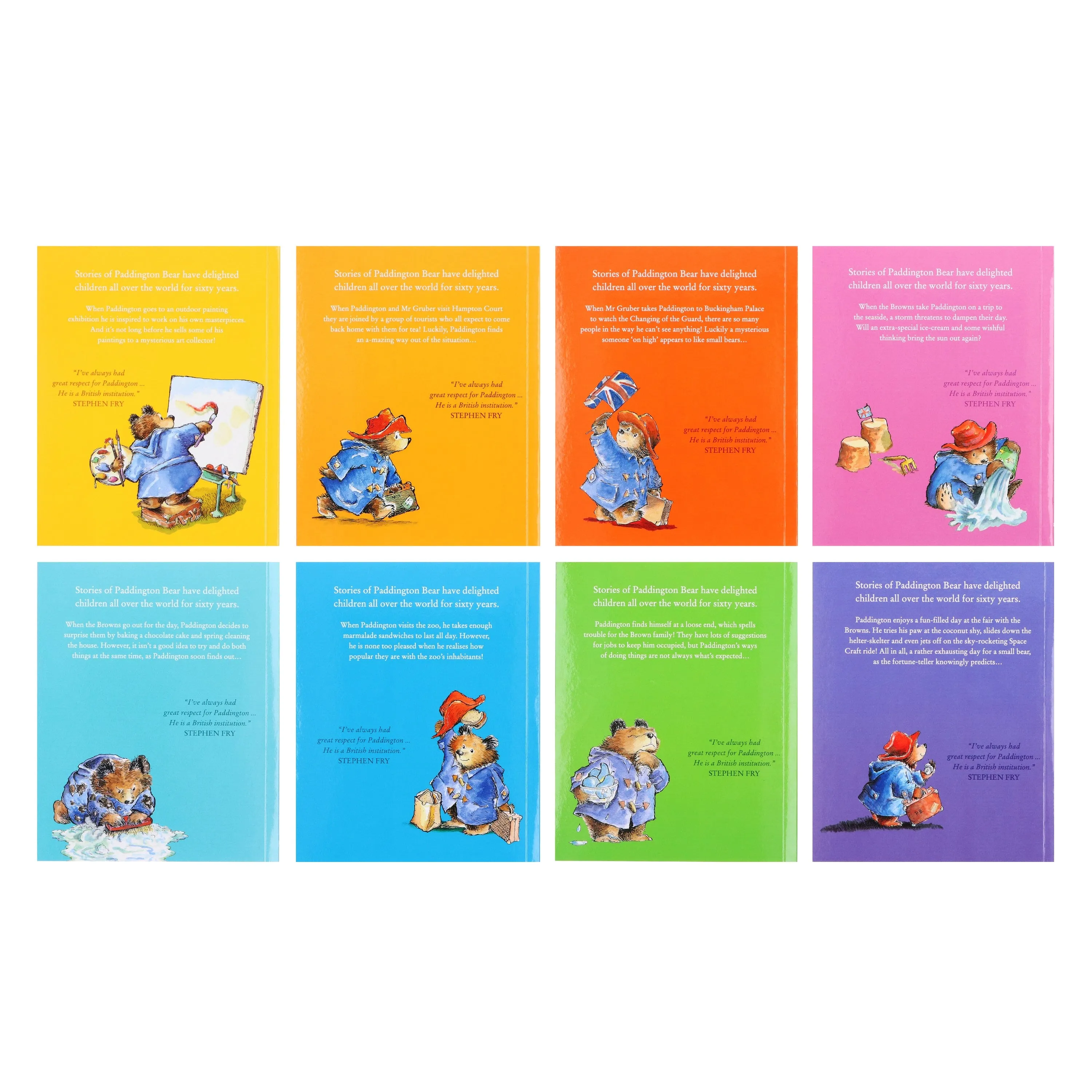 Paddington Bear Suitcase 8 Picture Books By Michael Bond - Ages 0-5 - Paperback
