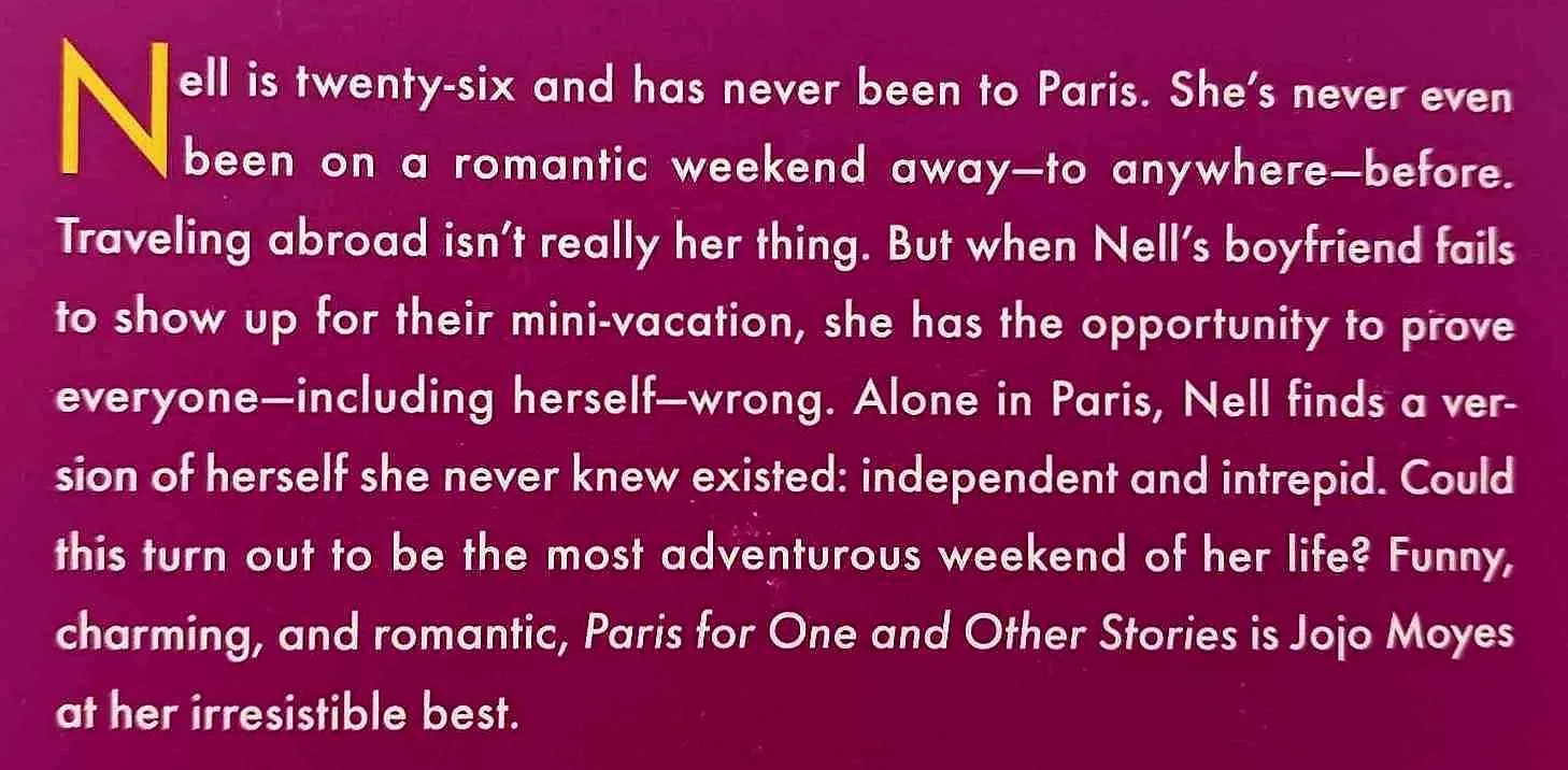 PARIS FOR ONE & OTHER STORIES - Jojo Moyes