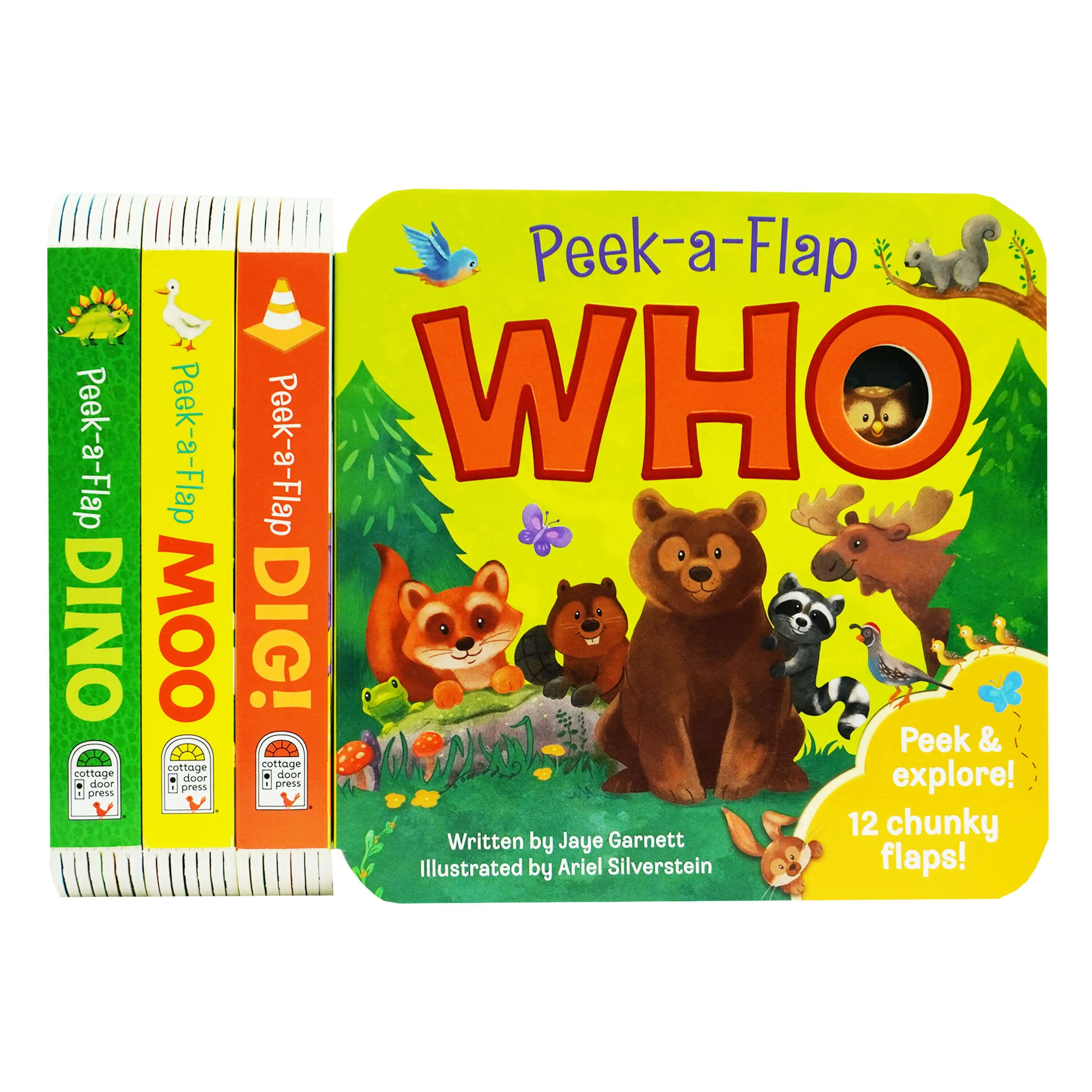 Peek a Boo Dig! Fun Children's Interactive Lift a Flap by Jaye Garnett 4 Books Collection Set - Ages 2  years - Board Book