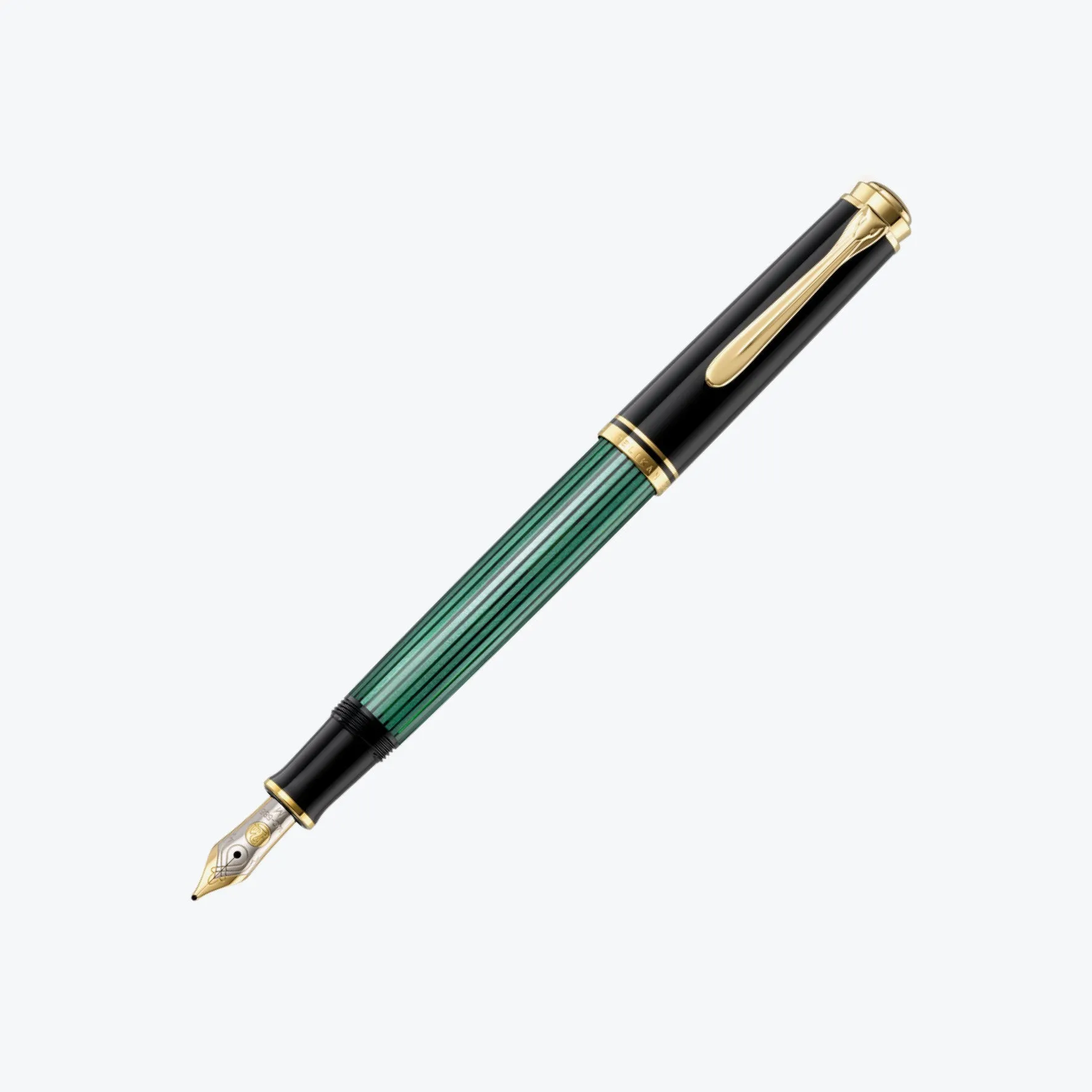 Pelikan - Souvern M400 Fountain Pen - Black-Green