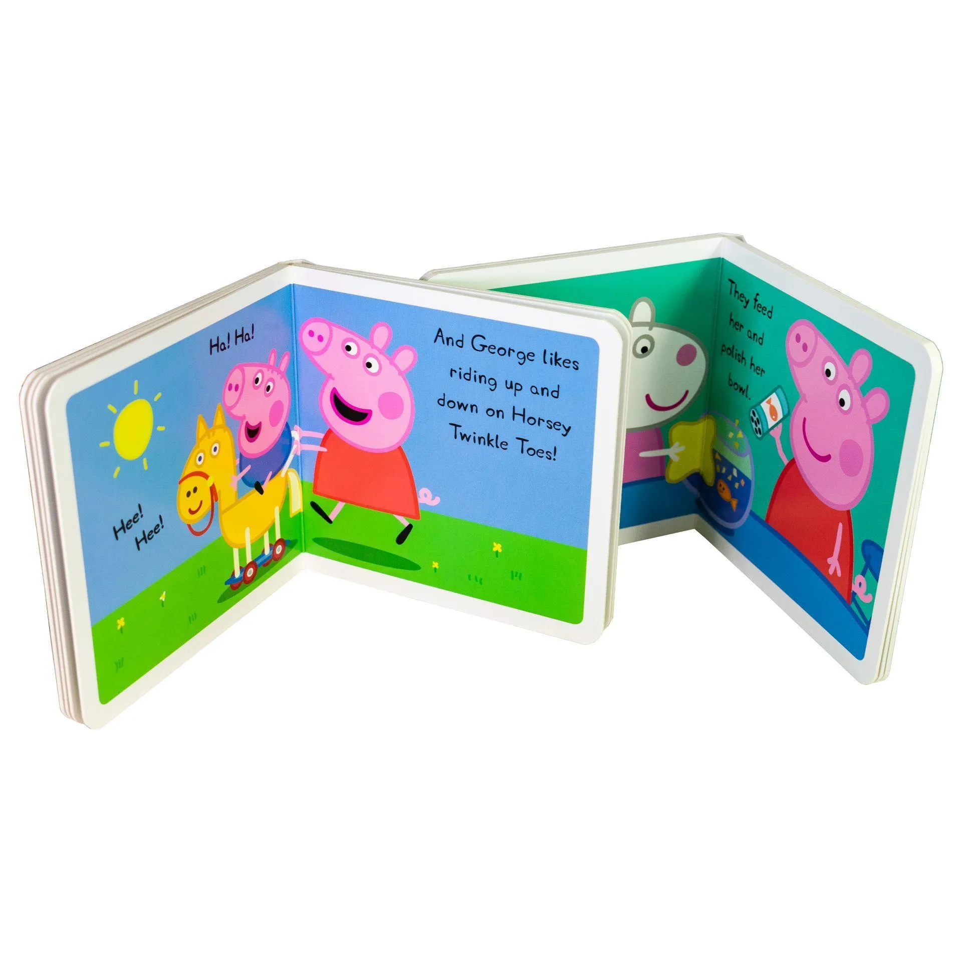 Peppa Pig Childrens Picture Flat 8 Books By Neville Ashley & Mark Baker - Ages 0-5 - Board Books