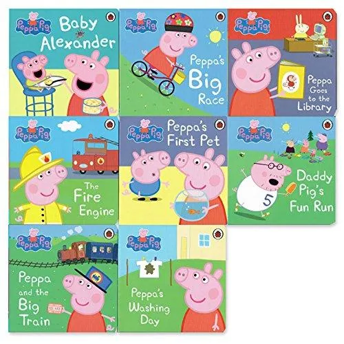 Peppa Pig First Experiences Collection 8 Books set - Age 3  - Hardback by Neville Ashley & Mark Baker