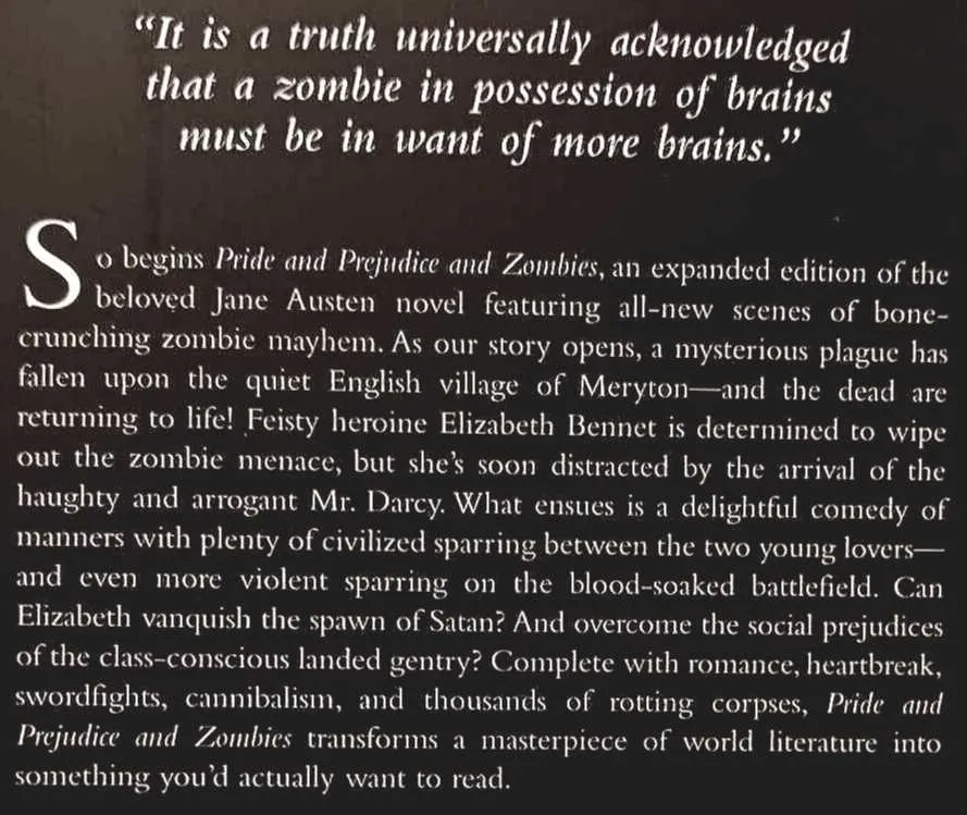 PRIDE AND PREJUDICE AND ZOMBIES - Jane Austen, Seth Grahame-Smith