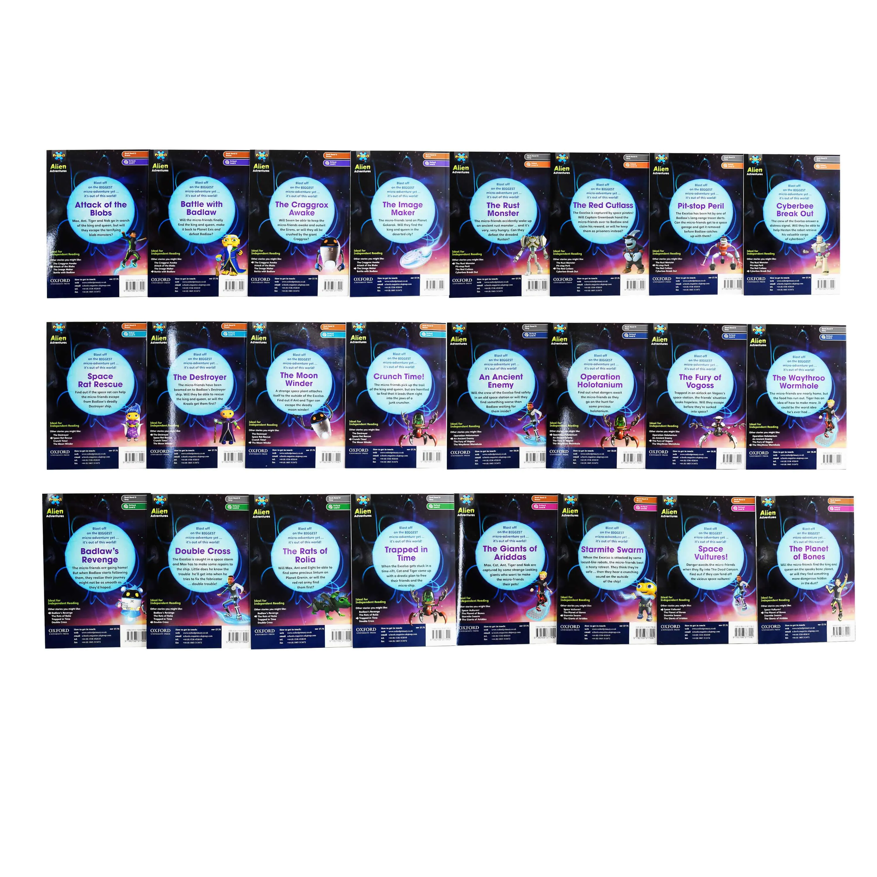 Project X Alien Adventures Series 2 Collection 25 Books Set by Steve Cole - Age 7-9 - Paperback